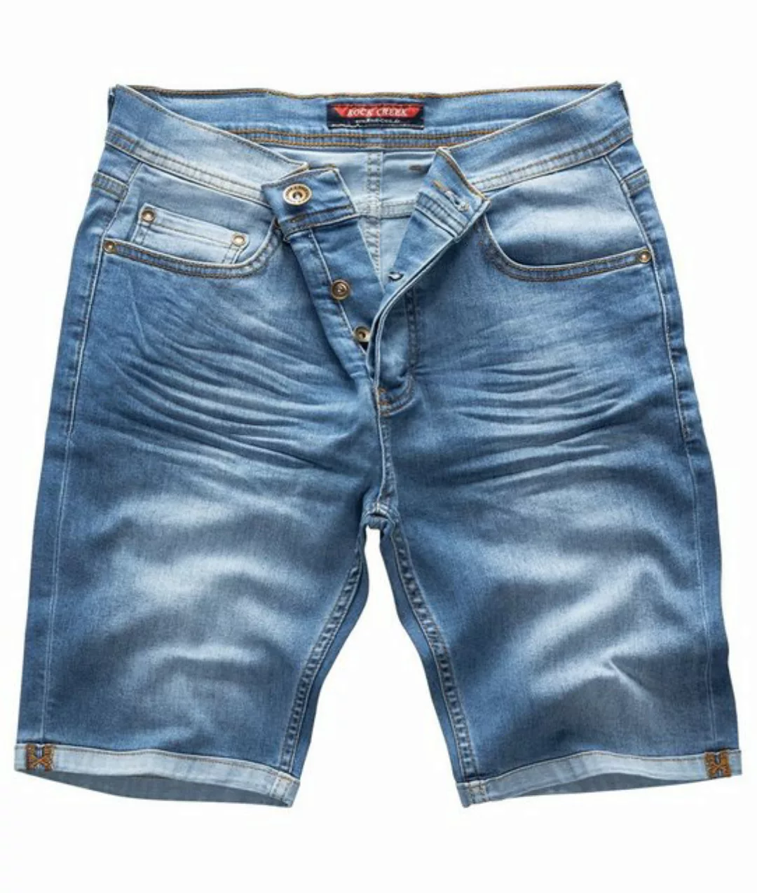 Rock Creek Jeansshorts Herren Shorts Denim Blau RC-2211 günstig online kaufen