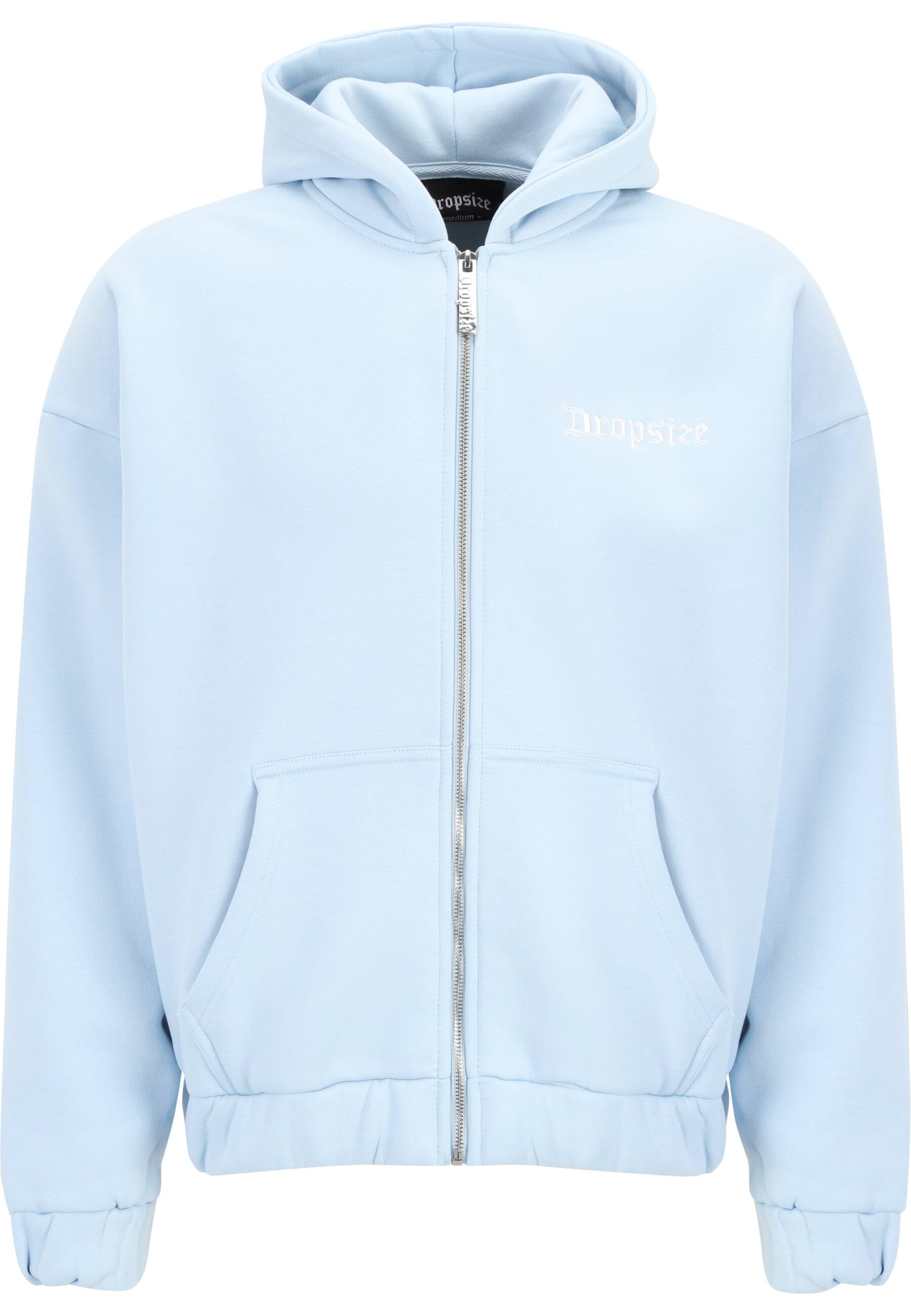 Dropsize Sweatjacke "Dropsize Herren Super Heavy Oversize Blank Zip Hoodie" günstig online kaufen