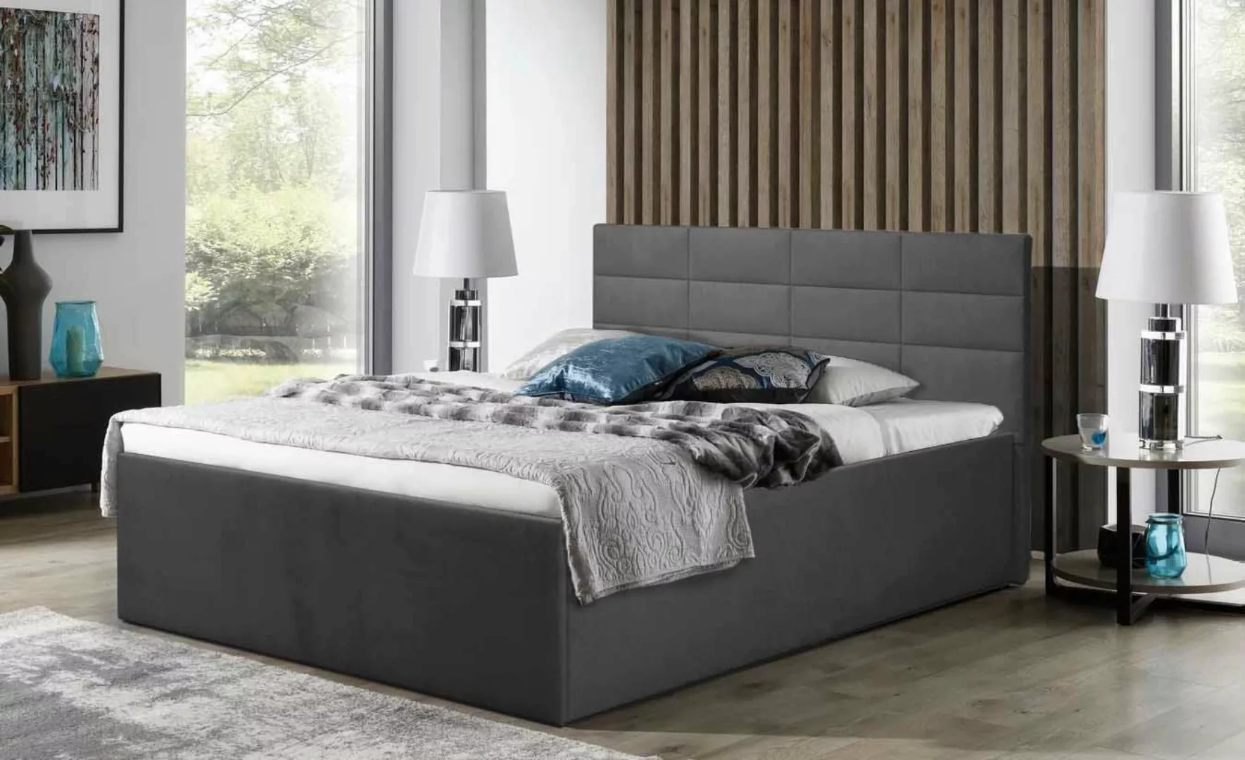 Halmon Schlafkomfort Betten Bett Athena (Mit einer Matratze und einem Latte günstig online kaufen