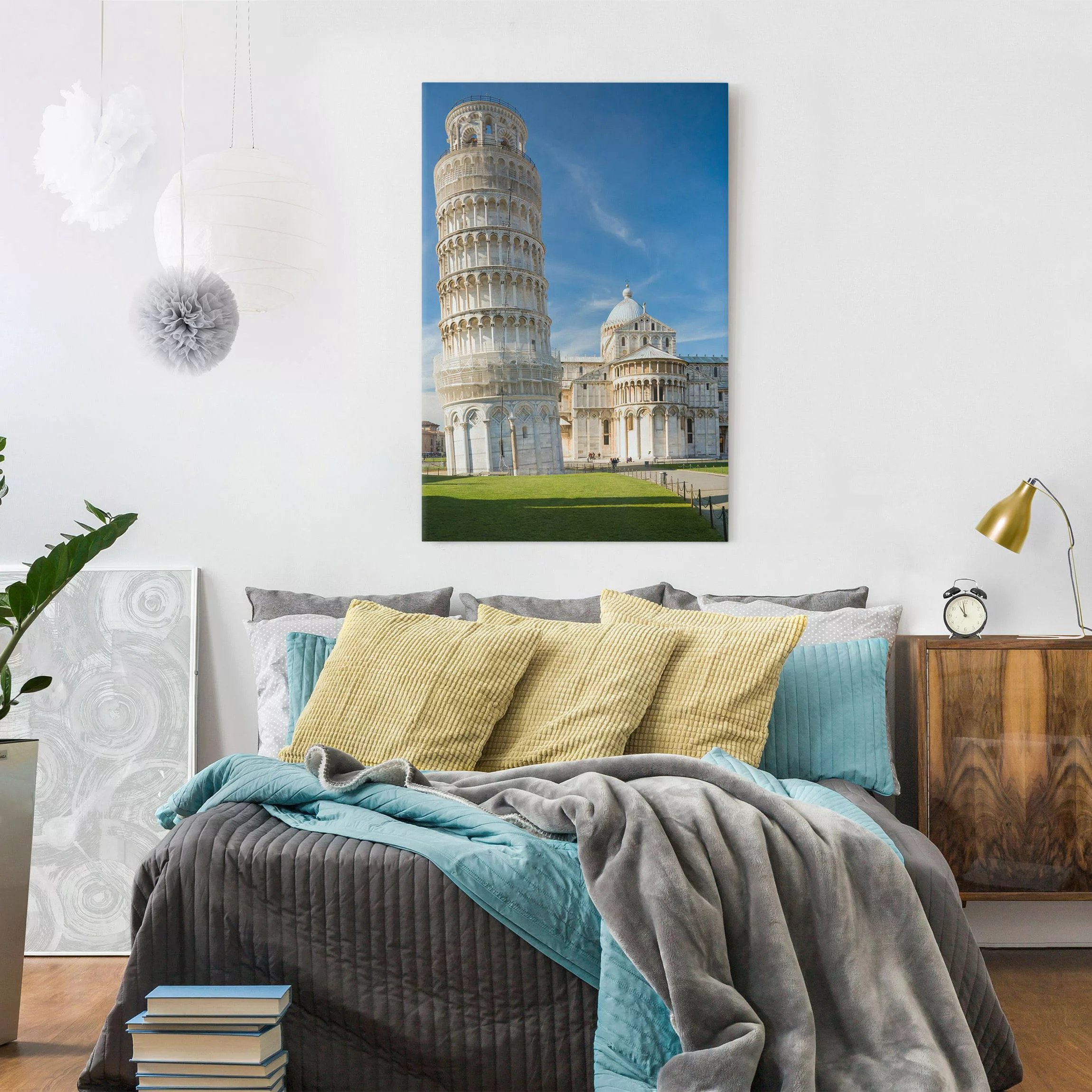 Leinwandbild Architektur & Skyline - Hochformat Der schiefe Turm von Pisa günstig online kaufen