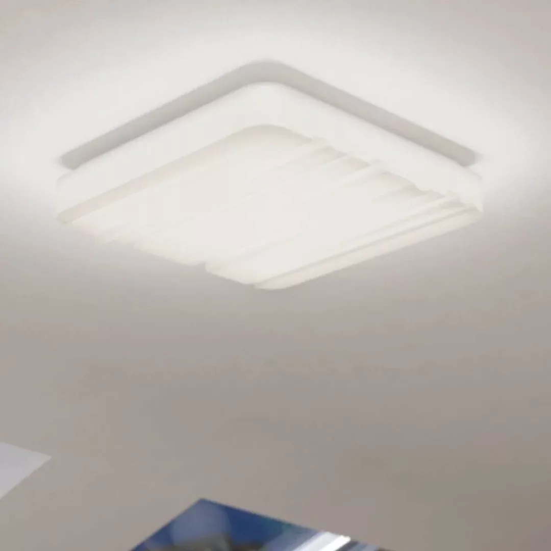 LED Deckenleuchte Ferentino in Weiß 14,6W 1600lm eckig 330mm günstig online kaufen