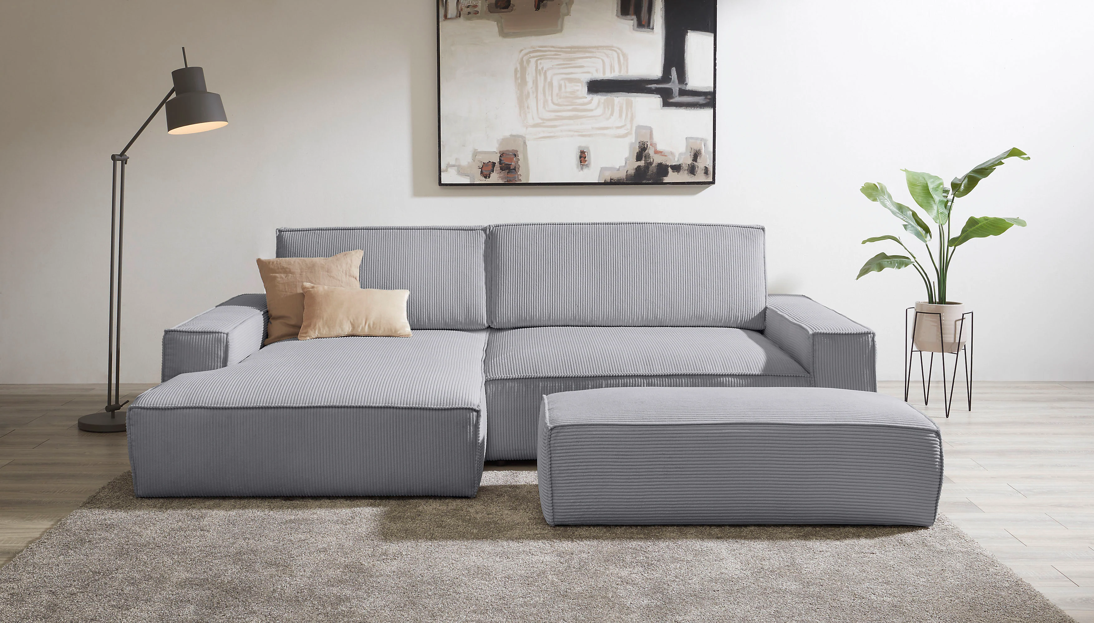 Home affaire Polsterecke "NEU: SHERWOOD XXL tief, L-Form mit Schlaffunktion günstig online kaufen