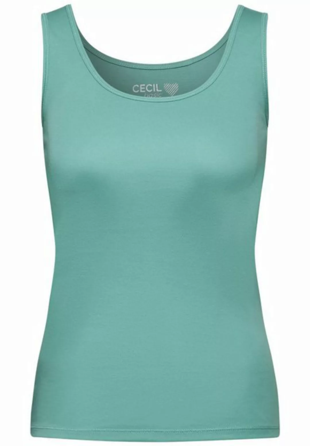 Cecil Trägertop Cecil Basic Top in Unifarbe in Adriatic Green (1-tlg) Nicht günstig online kaufen