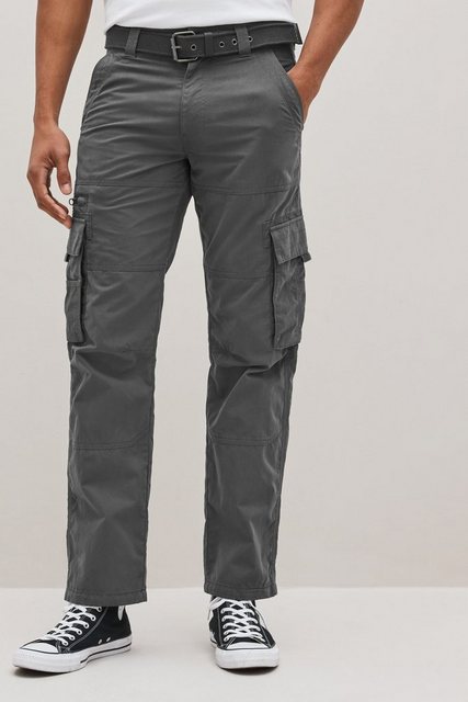 Next Cargohose Relaxed Fit Tech Cargohose mit Gürtel (2-tlg) günstig online kaufen