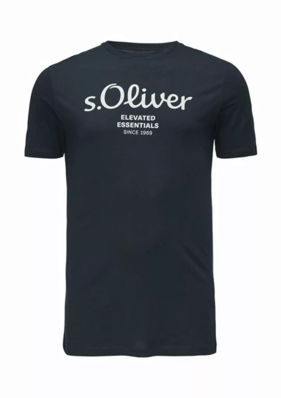 s.Oliver Kurzarmshirt T-Shirt mit Logo-Print Artwork günstig online kaufen