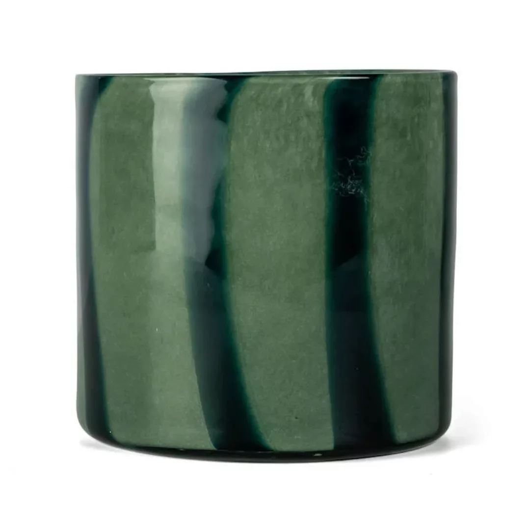 Calore Windlicht-Vase M Ø15cm Green-dark green günstig online kaufen