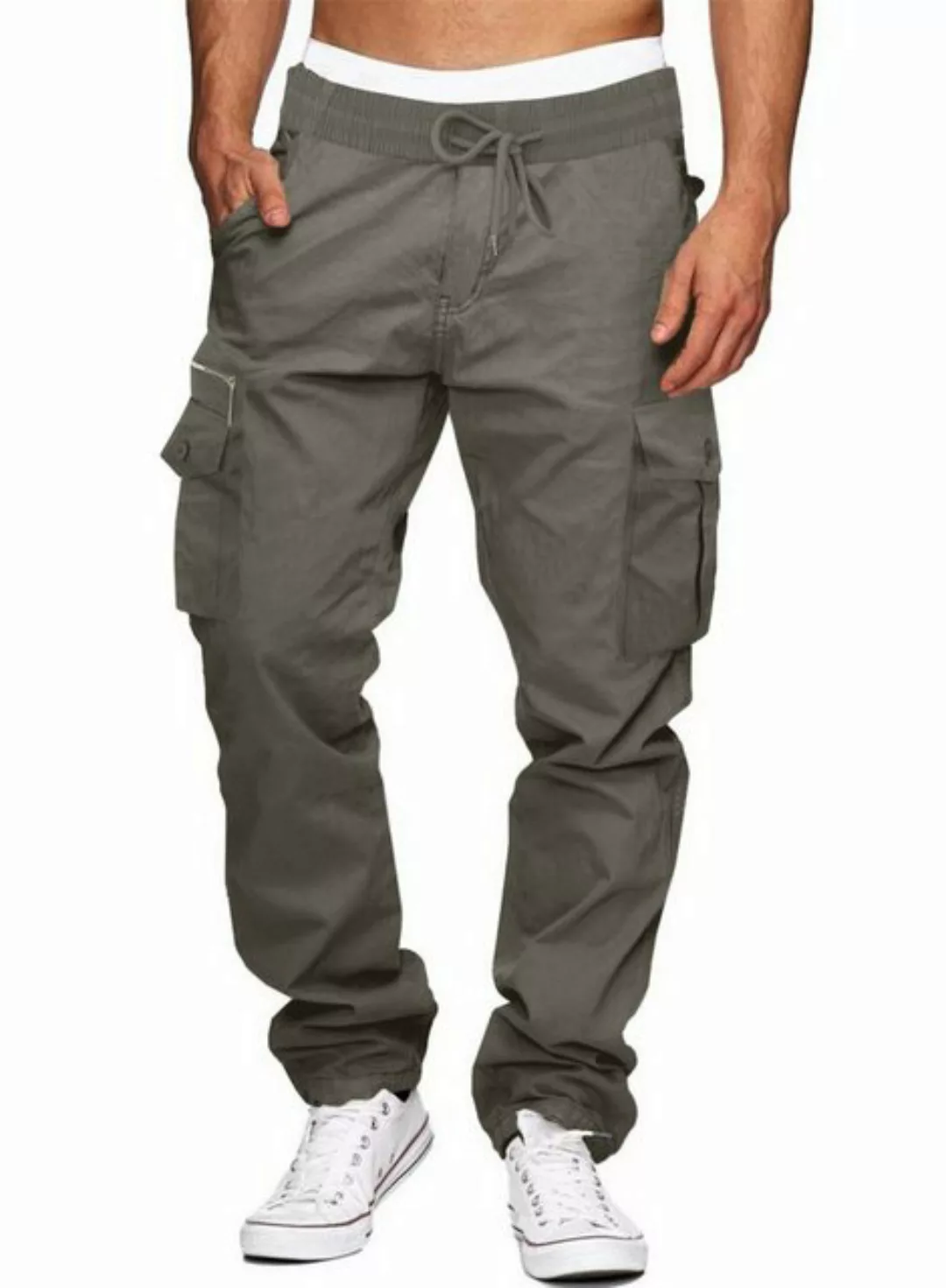 JMIERR Cargohose Herren Cargohose Baumwolle Outdoorhose Lange Baggy Freizei günstig online kaufen