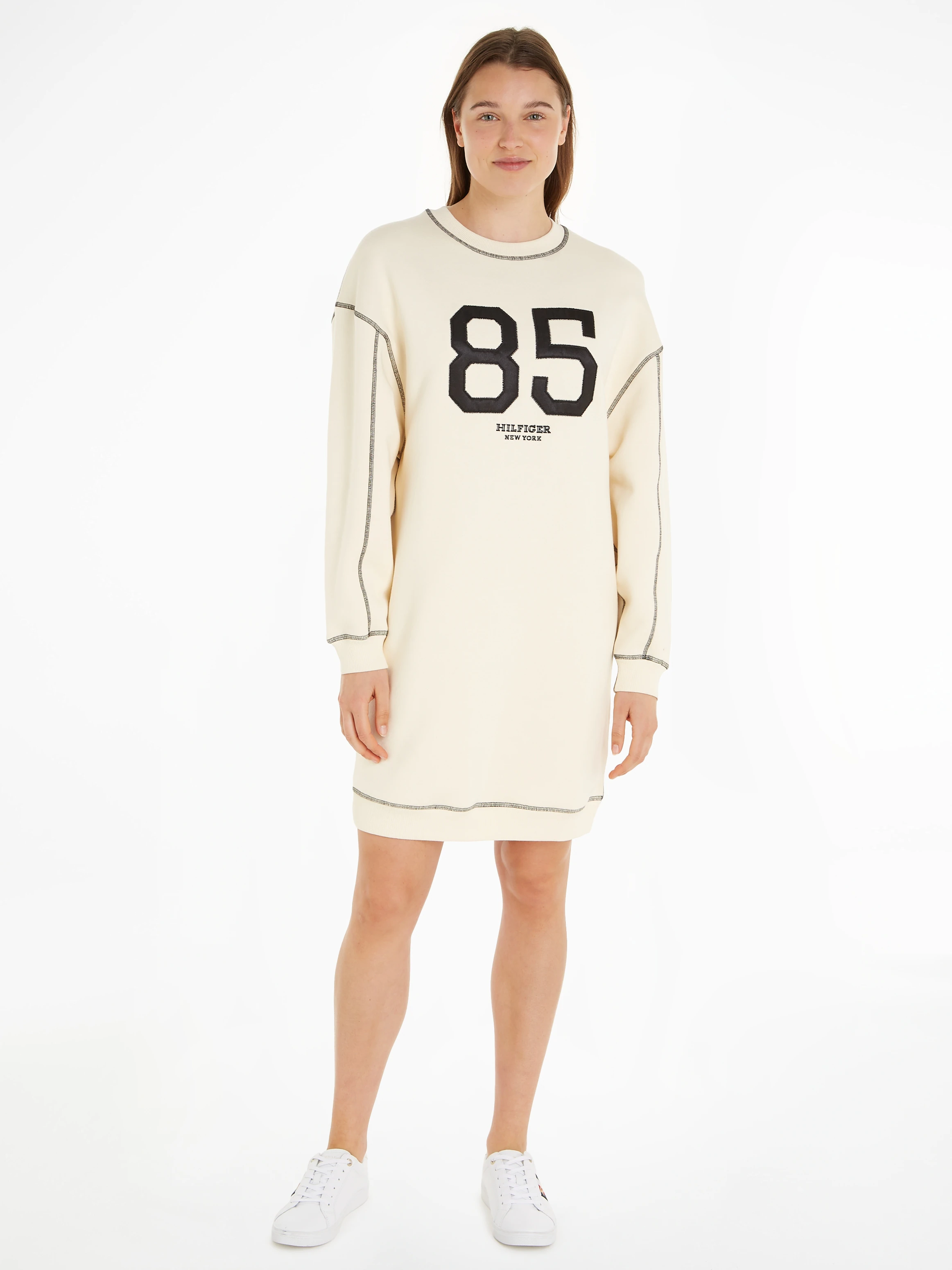 Tommy Hilfiger Sweatkleid "VARSITY 85 SWTSHIRT DRESS LS", mit Logoprägung günstig online kaufen