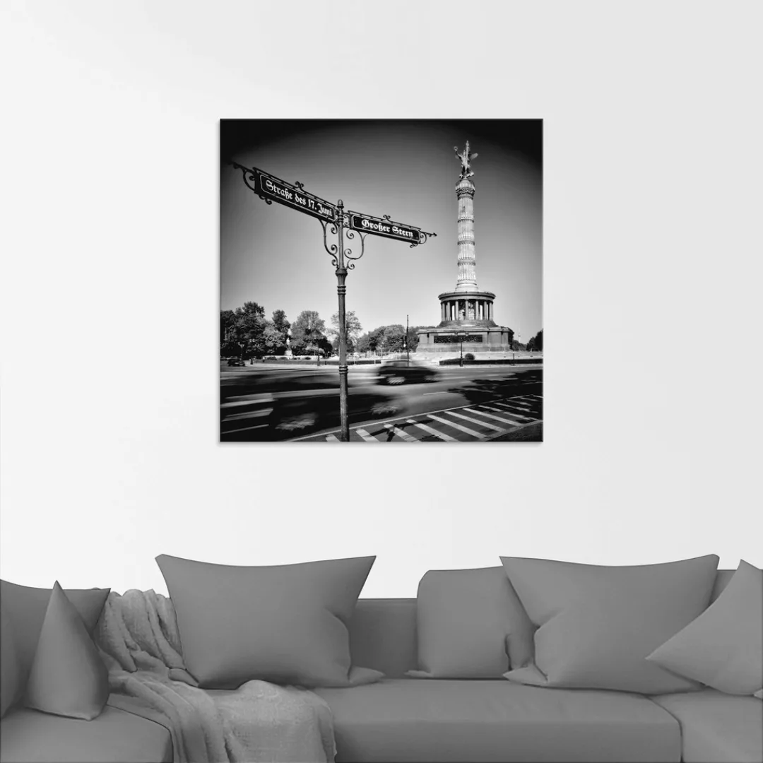 Artland Glasbild "Berlin Siegessäule III", Gebäude, (1 St.) günstig online kaufen