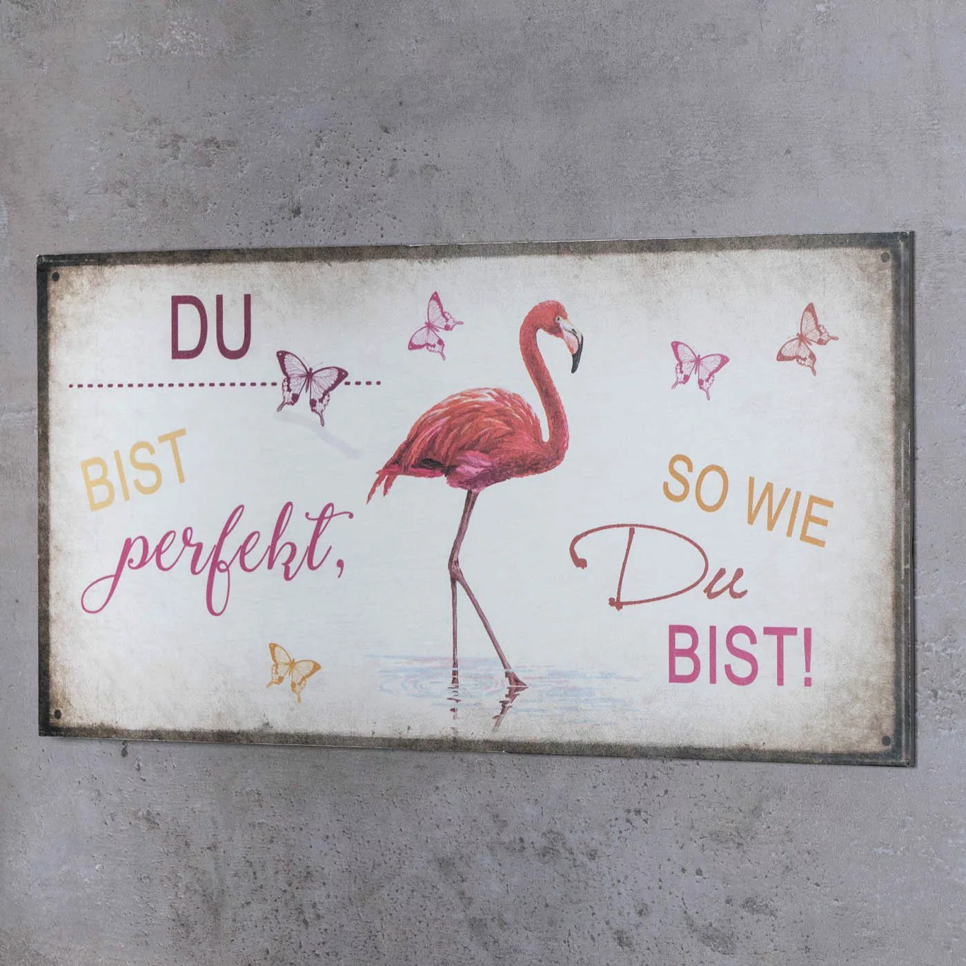 Levandeo® Wandbild, Wandbild 40x20cm Du bist günstig online kaufen
