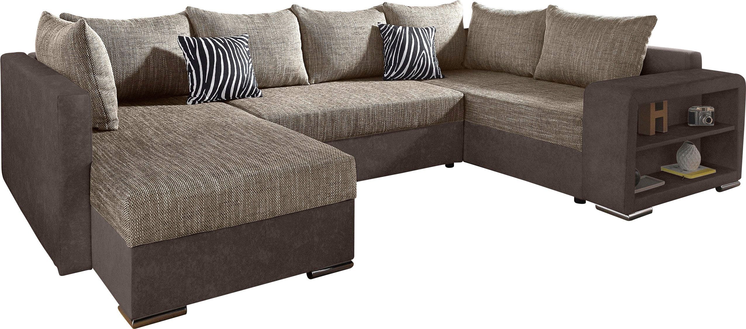 COLLECTION AB Wohnlandschaft "John U-Form", mit Bettfunktion, wahlweise mit günstig online kaufen