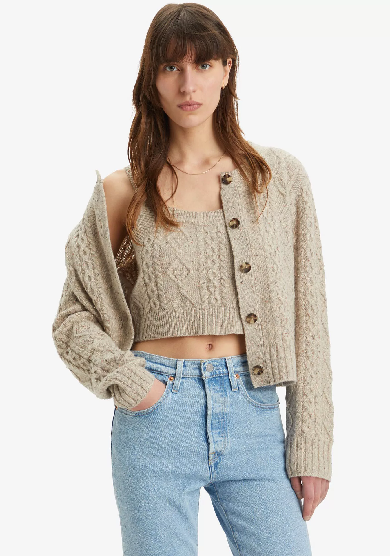 Levis Cardigan "PRIMROSE CABLE CARDIGAN", mit Muster günstig online kaufen