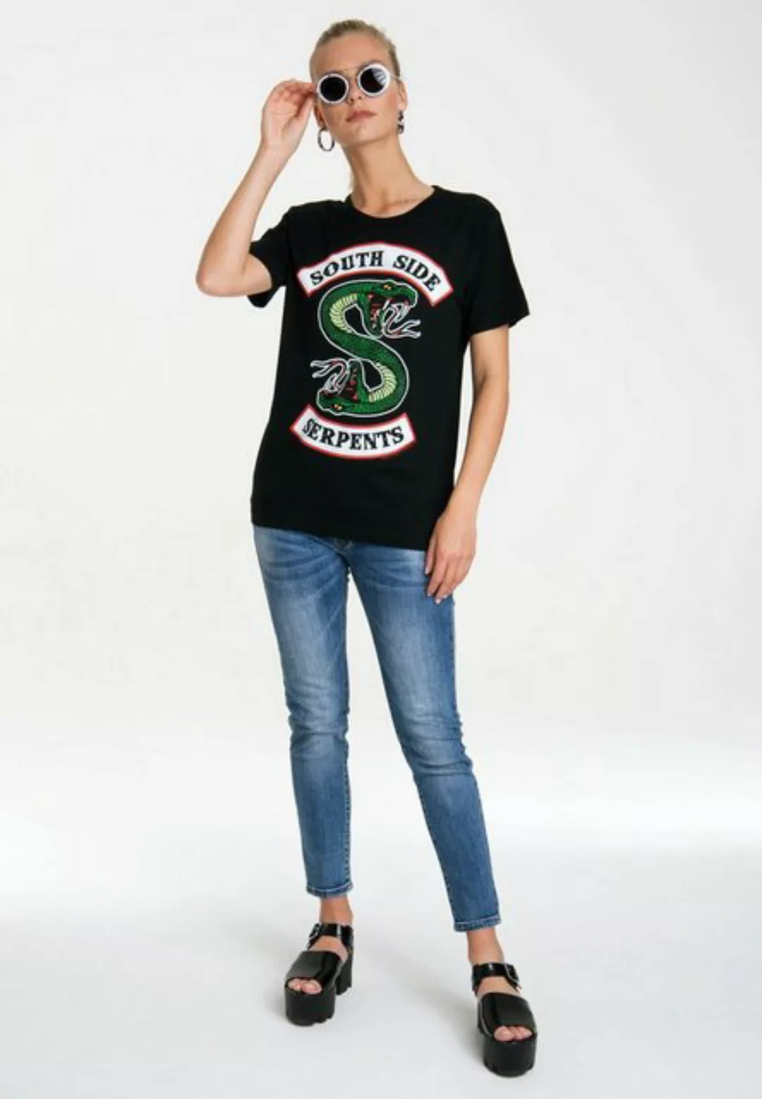 LOGOSHIRT T-Shirt South Side Serpents mit Riverdale-Frontprint günstig online kaufen