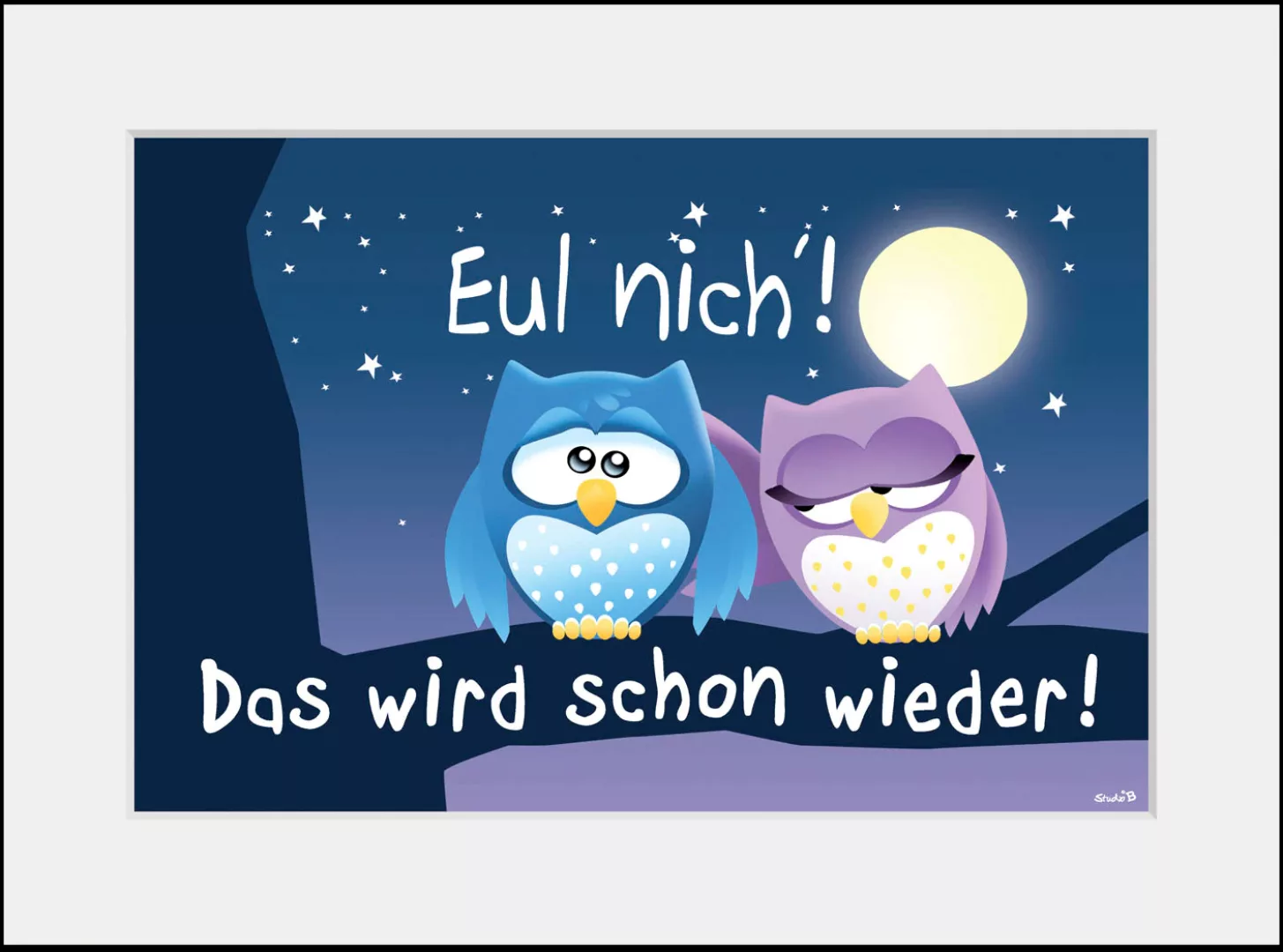 queence Bild "Eul nich", Eulen, (1 St.) günstig online kaufen