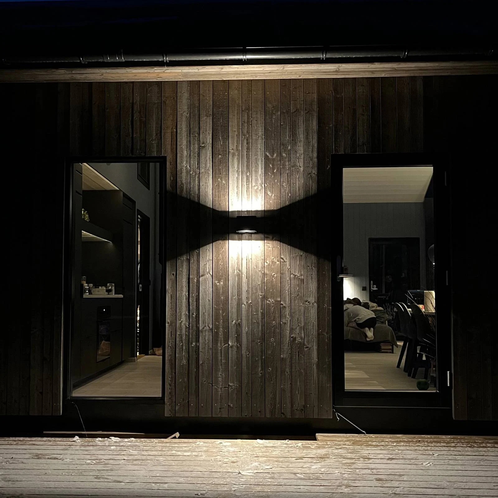 SLC Shadow LED-Außenwandlampe up/down 2 x Schuko günstig online kaufen