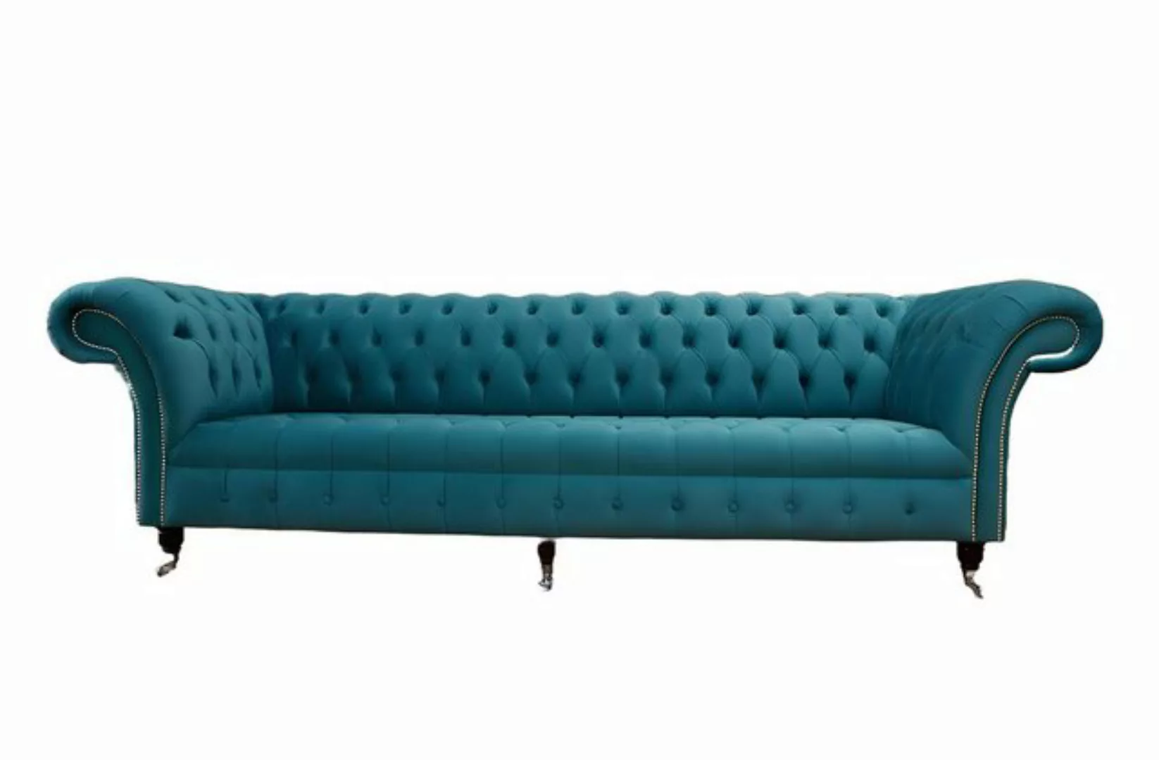 Xlmoebel Sofa Chesterfield Großes Stoffdesign Wohnzimmer-Sofa Polsterung 4- günstig online kaufen