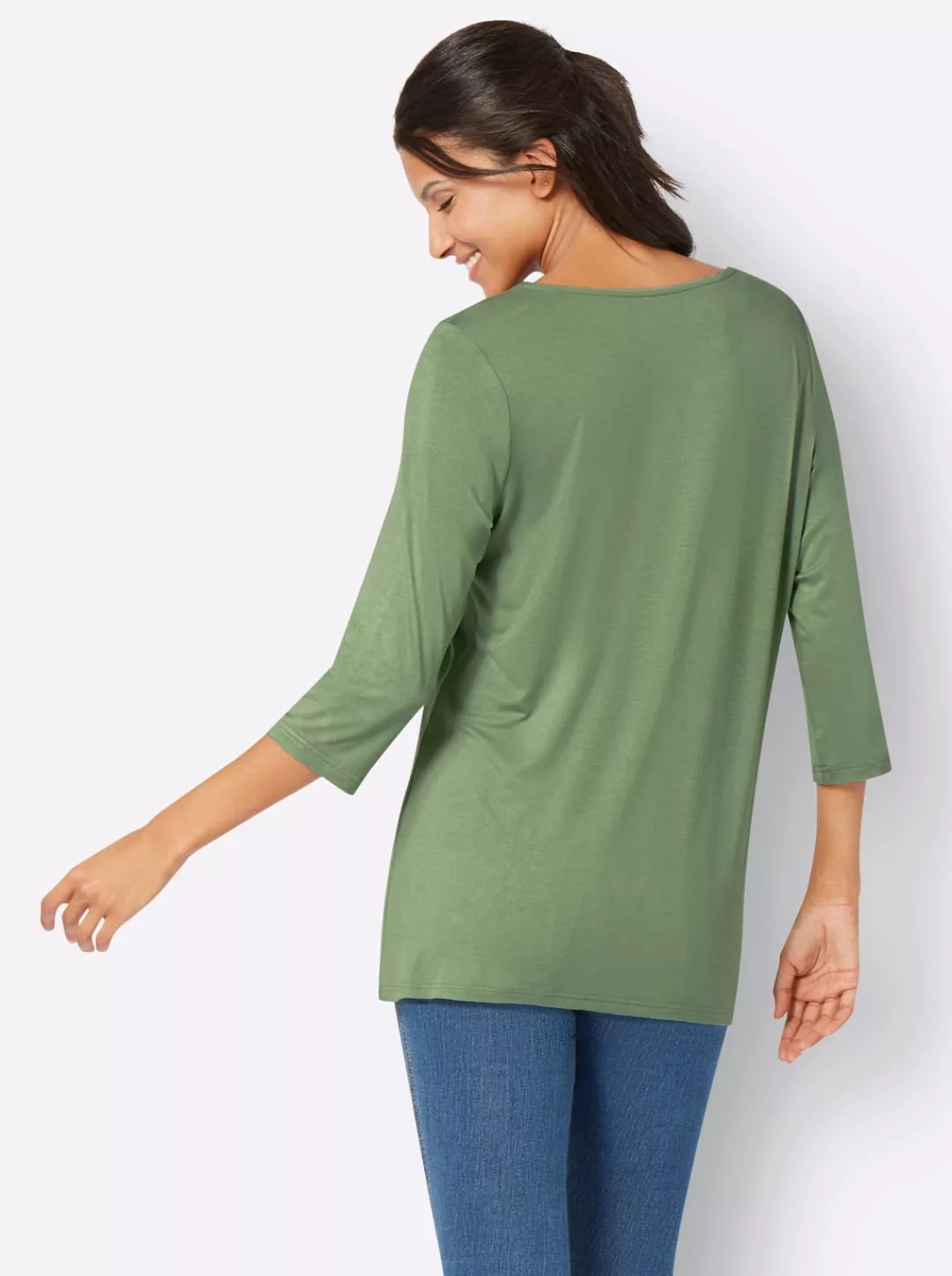 Classic Basics Zipfelshirt "3/4-Arm-Shirt", (1 tlg.) günstig online kaufen