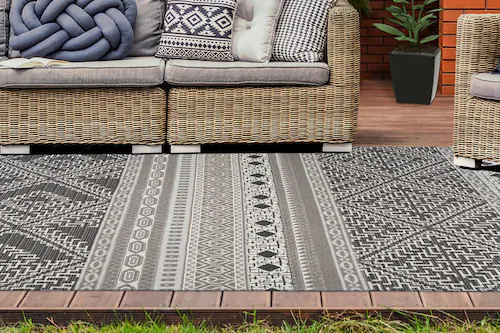 calo-deluxe Teppich »Rico 403«, rechteckig, 10 mm Höhe, In- und Outdoor gee günstig online kaufen