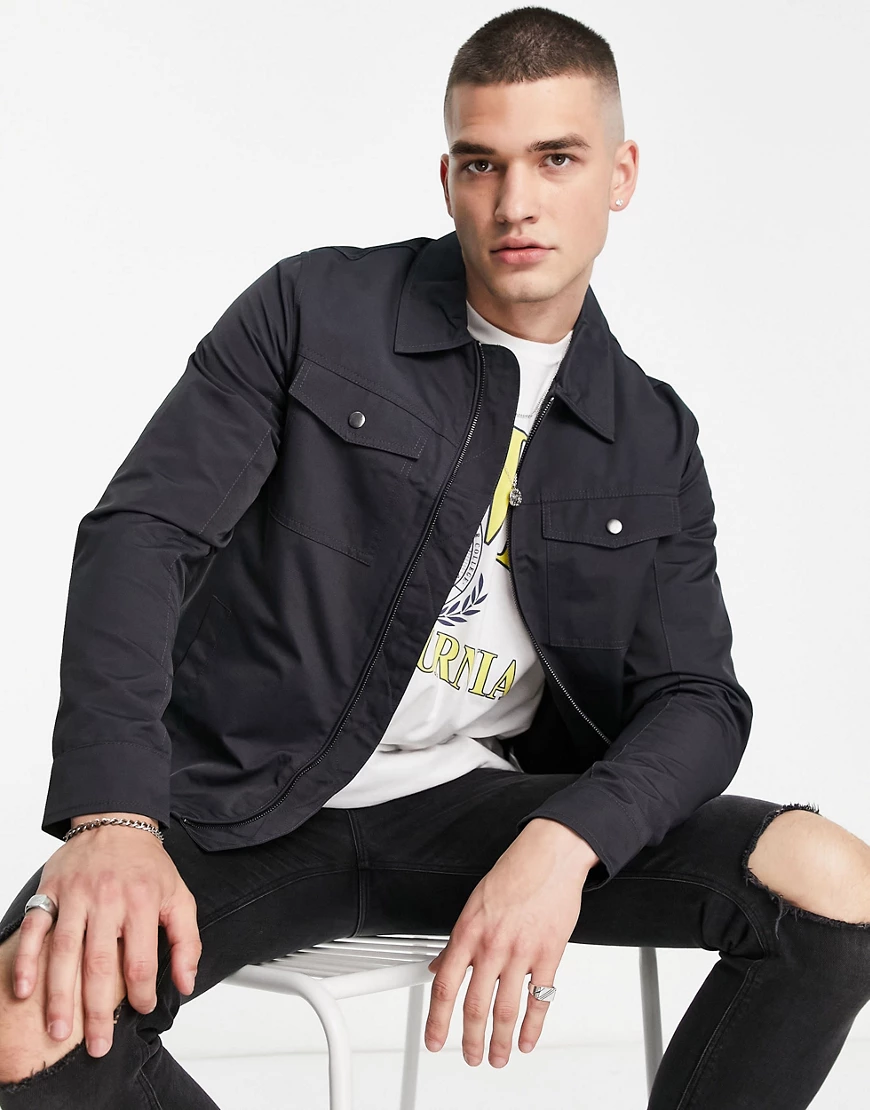 River Island – Hemdjacke in Grau günstig online kaufen