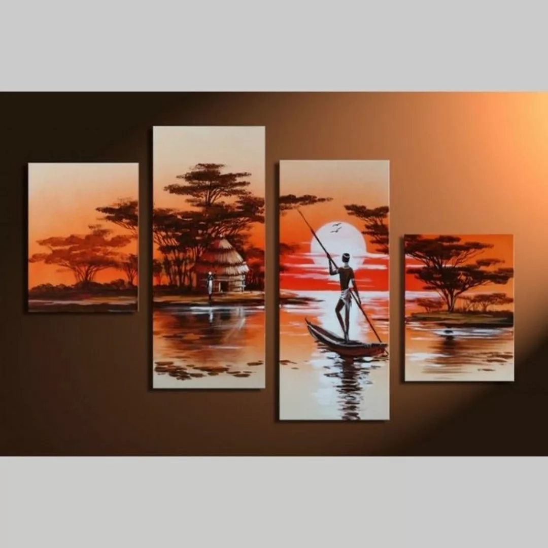 4 Leinwandbilder AFRIKA Mann (3) 120 x 80cm Handgemalt günstig online kaufen