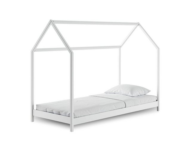 Deine Möbel 24 Hausbett Hausbett LAKI Weiß Kinderbett 80x160/80x180/90x200/ günstig online kaufen