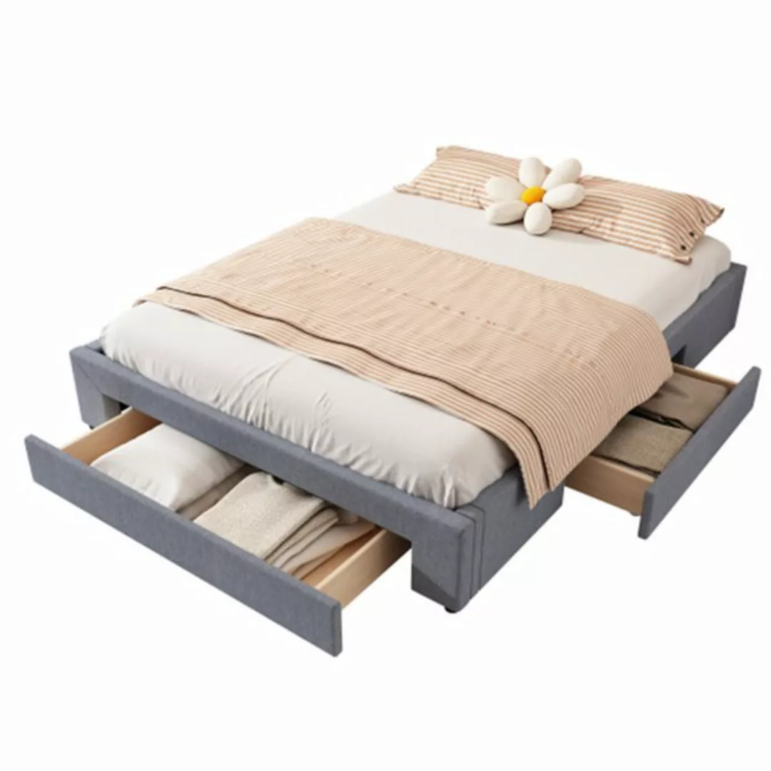 XDeer Polsterbett Doppelbett,Polsterbett 160*200cm Flachbett, drei, drei Ab günstig online kaufen