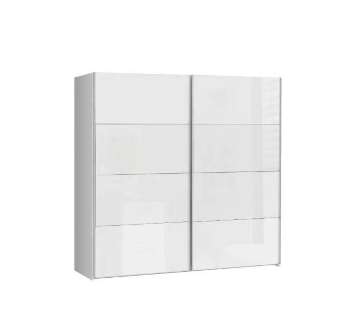 FORTE Schwebetürenschrank in Weiß/ Weiß Glanz, 220,1x209,7x61,2cm B/H/T günstig online kaufen