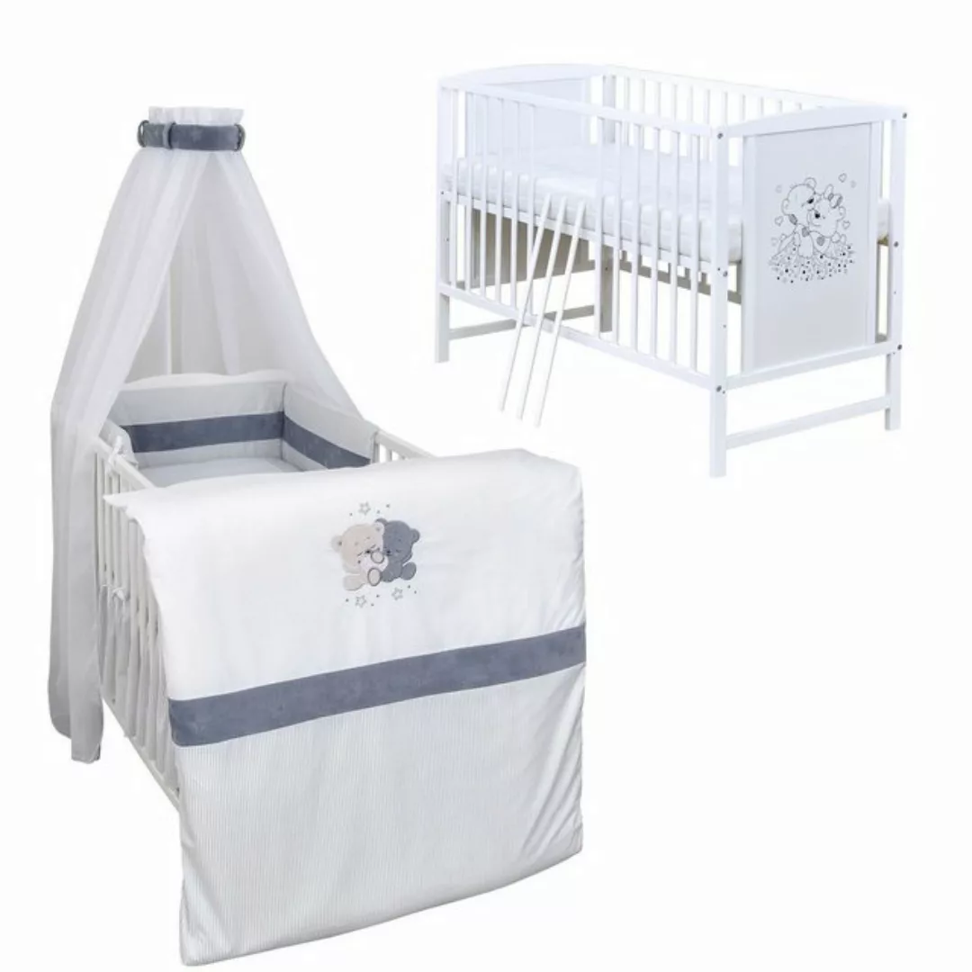 Baby-Delux Komplettbett Babybett Mia Komplettset, 10-tlg., Kinderbett 60x12 günstig online kaufen