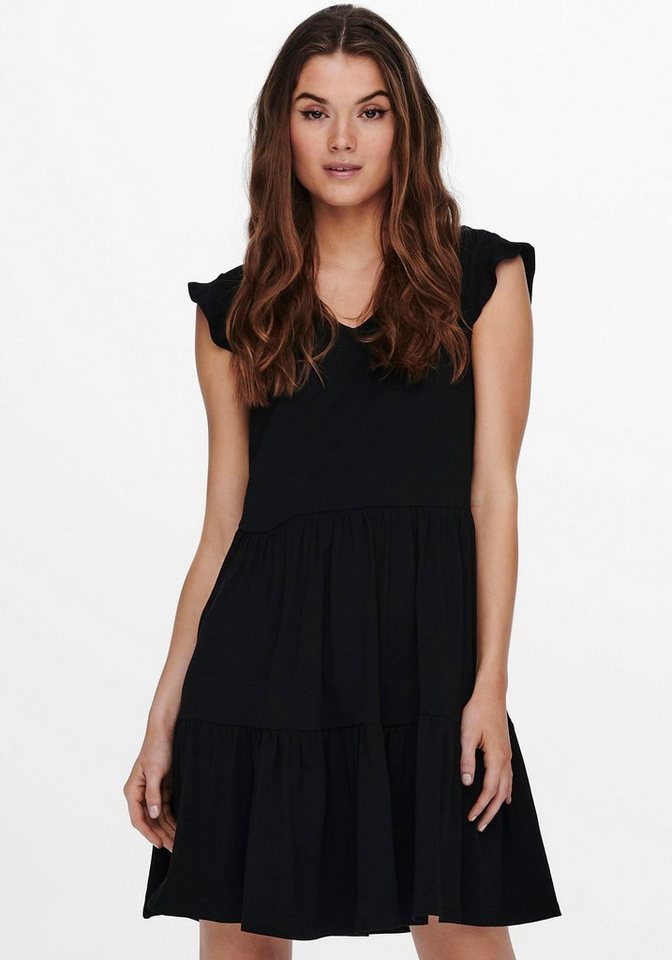 ONLY Jerseykleid ONLMAY CAP SLEEVES FRILL DRESS günstig online kaufen