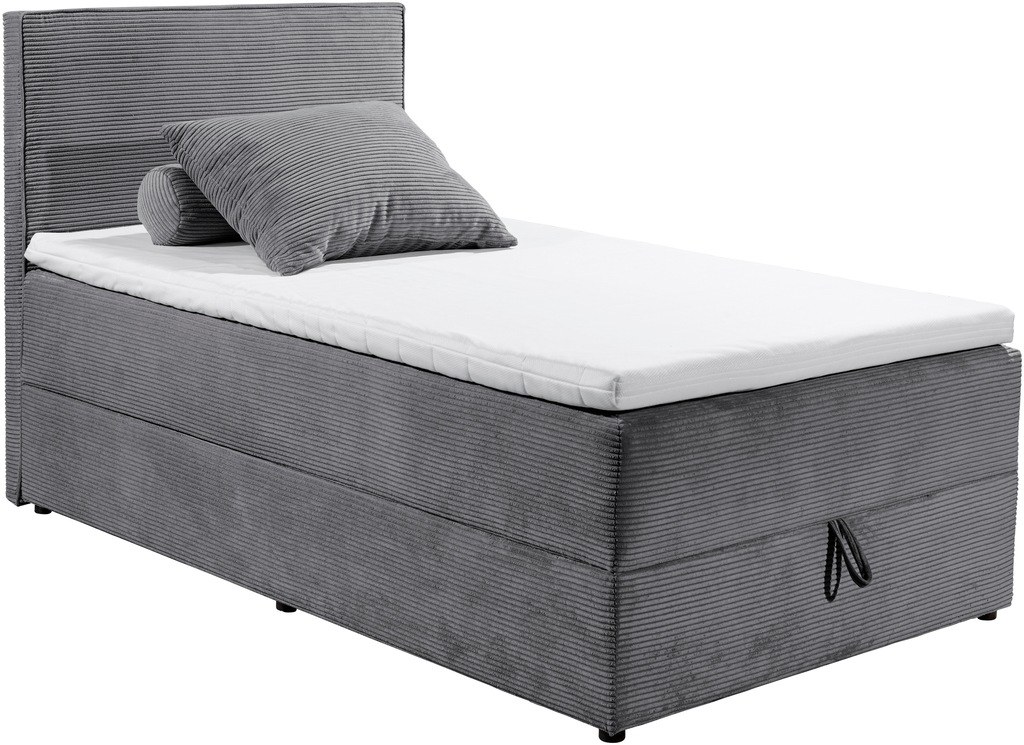 ED EXCITING DESIGN Boxbett "Larnaca", Bezug aus Cord, inkl. Topper und Bett günstig online kaufen