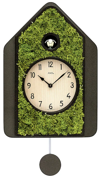 AMS Pendelwanduhr »W7497«, Quarzuhr,Holzgehäuse,Esszimmer,Wohnzimmer,Made i günstig online kaufen