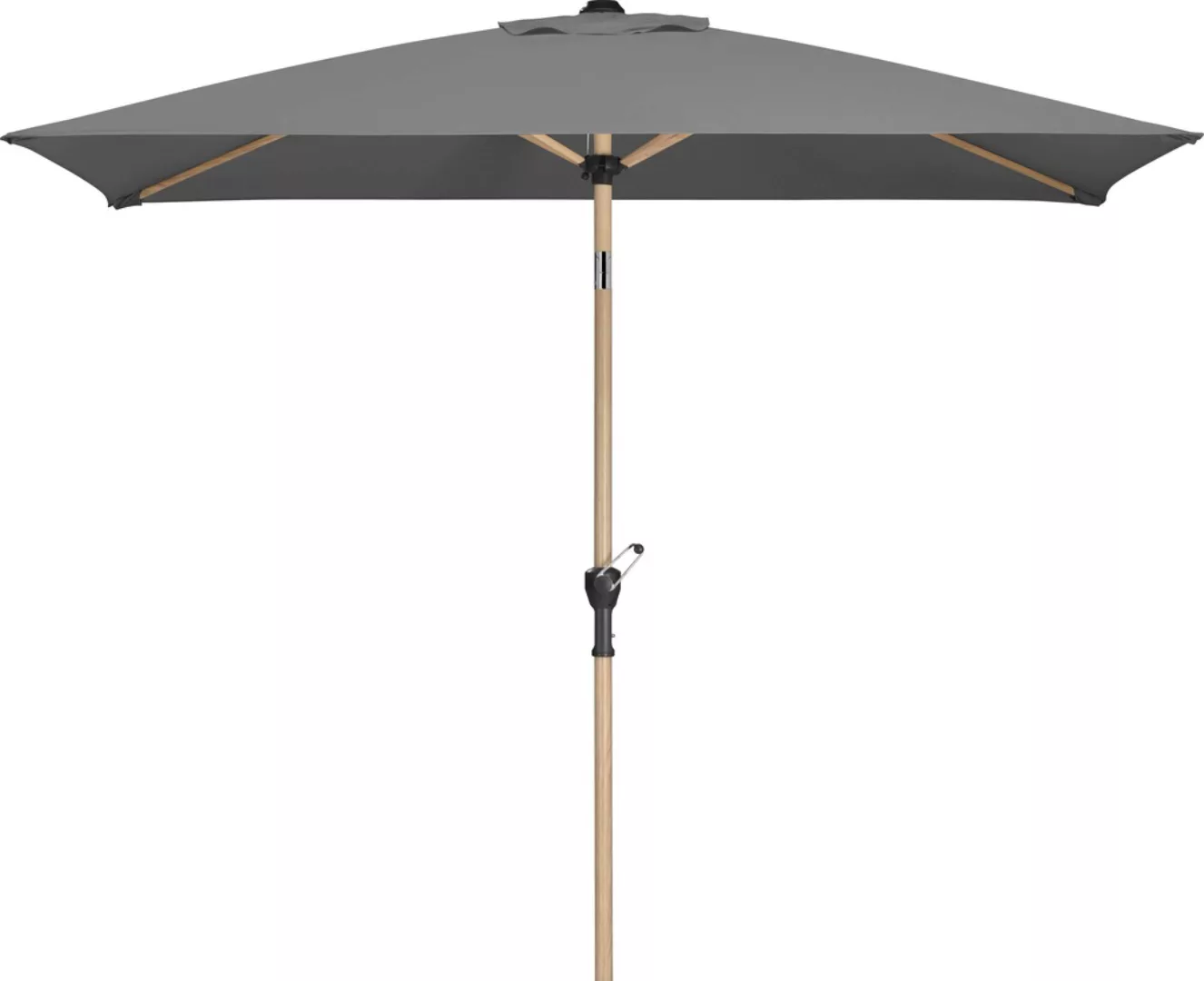 Schneider Schirme Marktschirm 150 cm x 230 cm Anthrazit mit Kurbelmechanik günstig online kaufen
