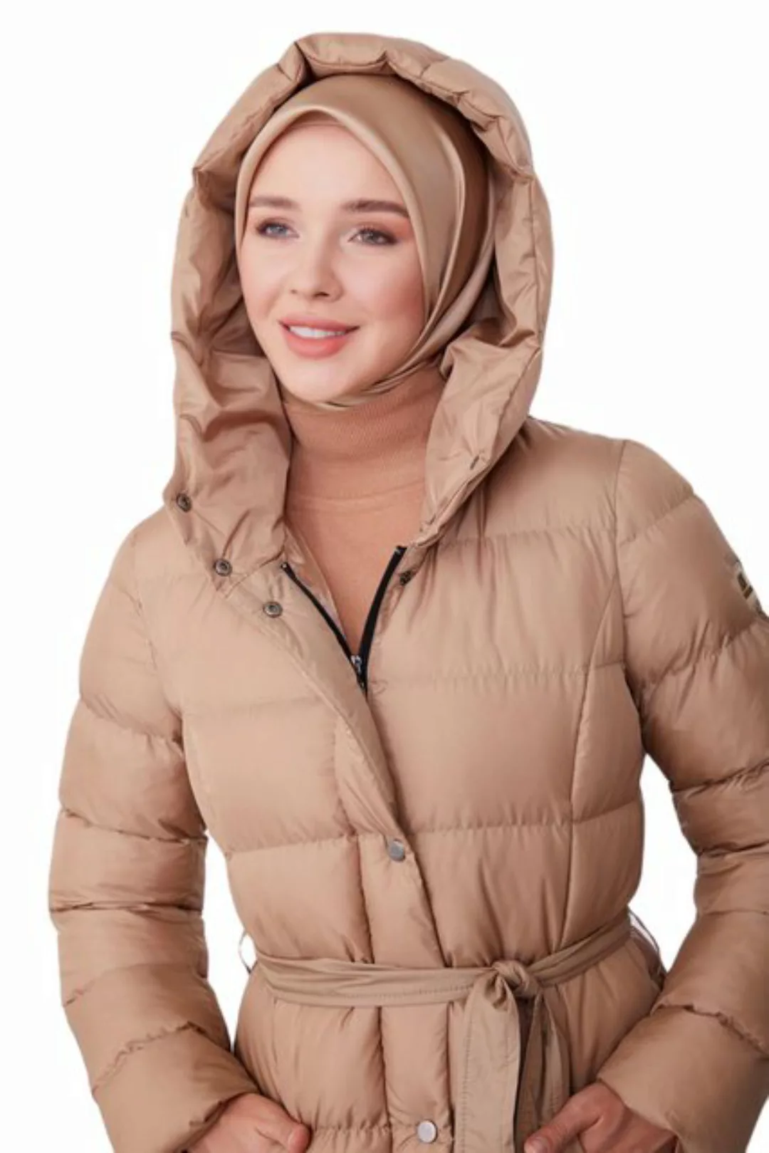 ARMİNE Steppmantel Armine Steppjacke Damen, Warm Mantel Damen Lang, Winterj günstig online kaufen