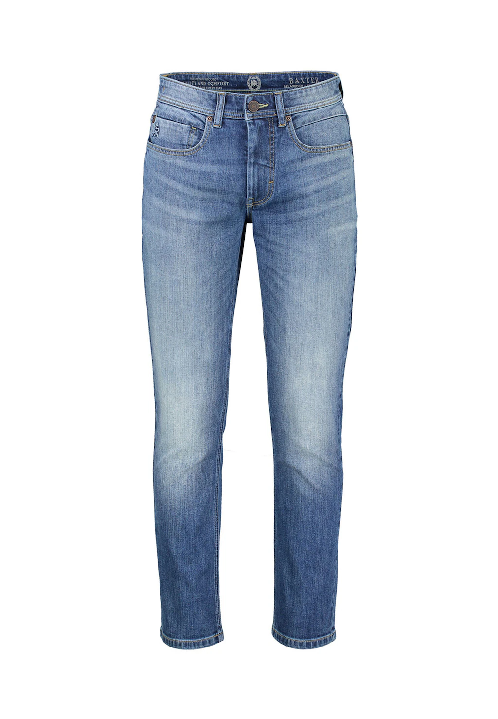 LERROS Relaxhose "LERROS BAXTER 5-Pocket-Denim im Used-Look, RELAXED FIT" günstig online kaufen