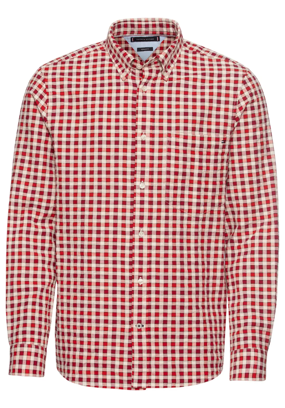 Tommy Hilfiger Langarmhemd OXFORD TWO TONE GINGHAM RF SHIRT günstig online kaufen