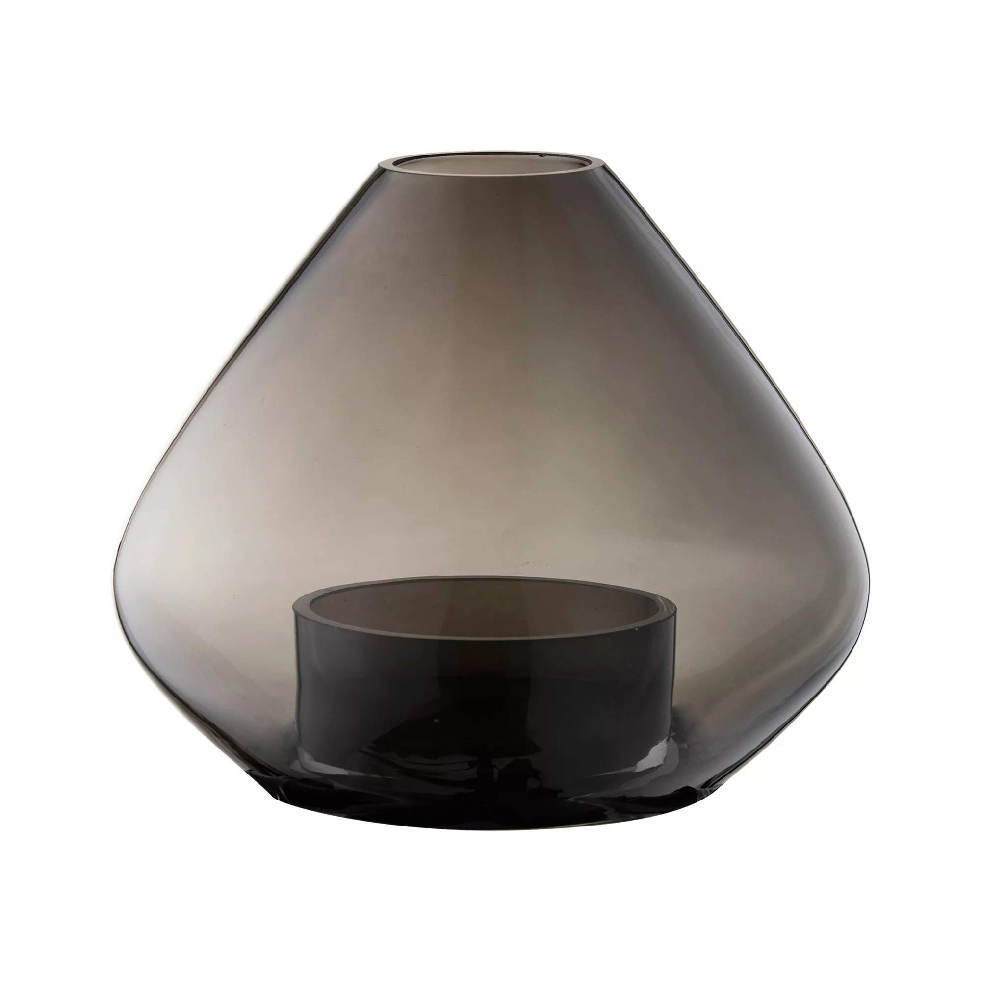 AYTM - Uno Windlicht/Vase Ø 25,9cm - schwarz/H 21cm x Ø 25,9cm günstig online kaufen