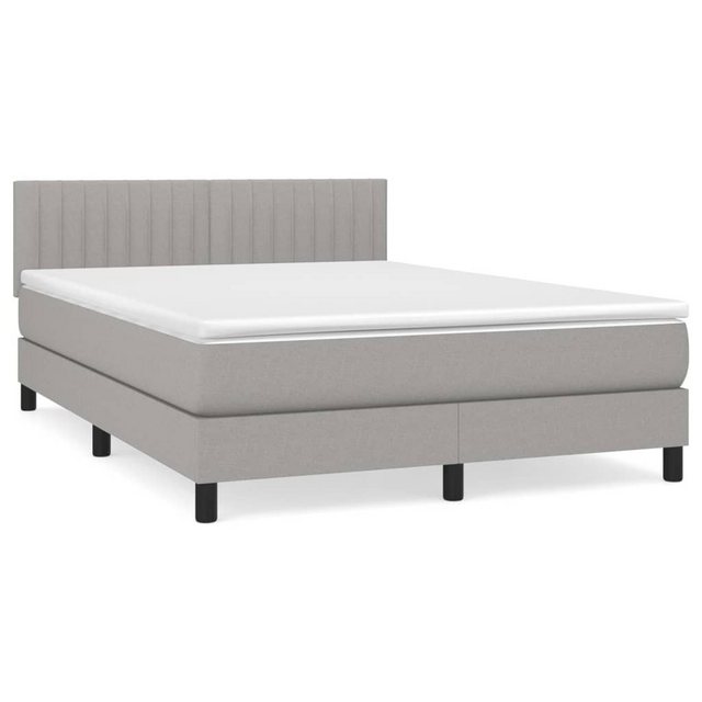 vidaXL Boxspringbett Bett Boxspringbett mit Matratze und LED Stoff (140 x 2 günstig online kaufen