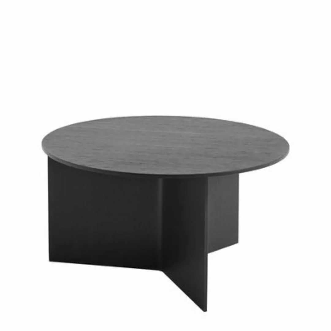 HAY - Slit Beistelltisch Holz XL - schwarz/lackiert wasserbasiert/HxØ 35,5x günstig online kaufen