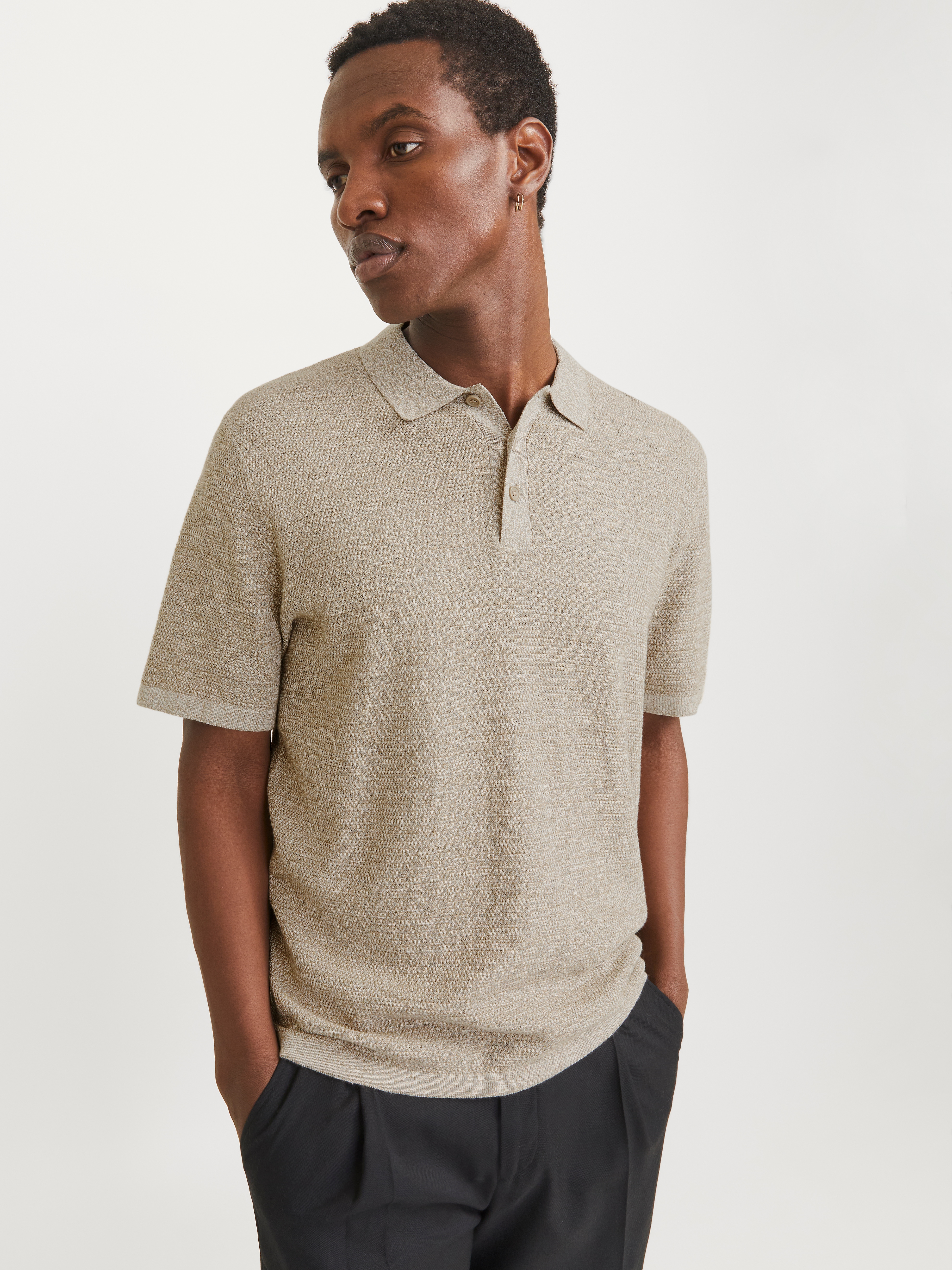 Jack & Jones Kurzarmpullover "JJEGEORGE KNIT POLO SS SN", mit Polo Kragen günstig online kaufen