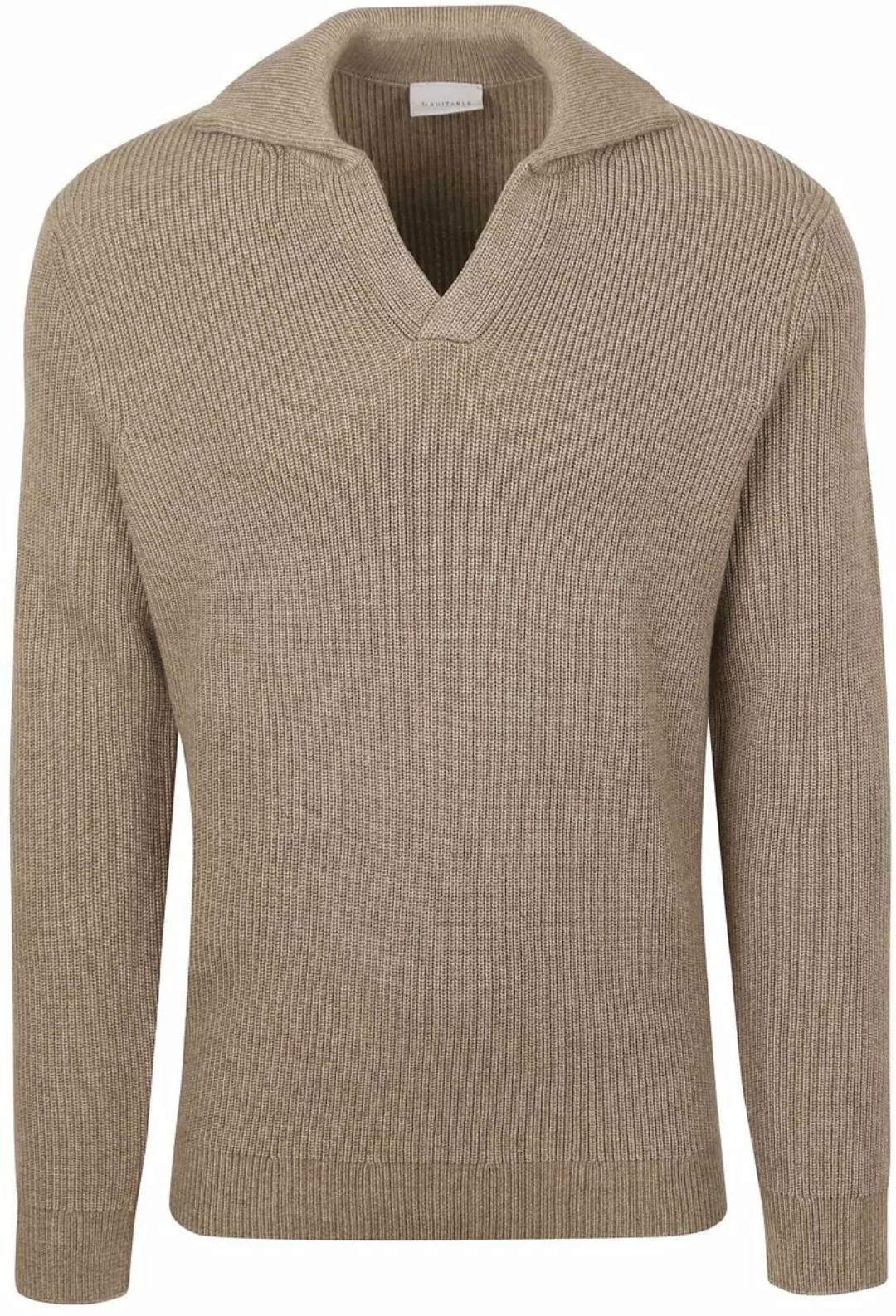 Suitable Pullover Riva Knit Taupe - Größe S günstig online kaufen