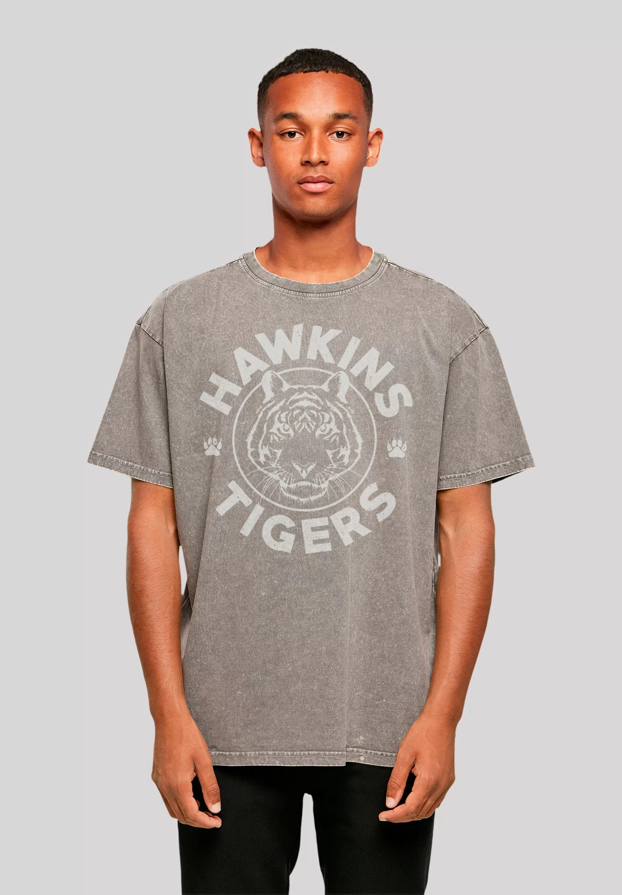 F4NT4STIC T-Shirt "Stranger Things Hawkins Grey Tiger Netflix", Premium Qua günstig online kaufen