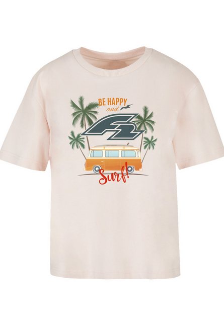 F2 T-Shirt F2 Be Happy And Surf Bulli Sommer Sommer, Surfer, Sport günstig online kaufen