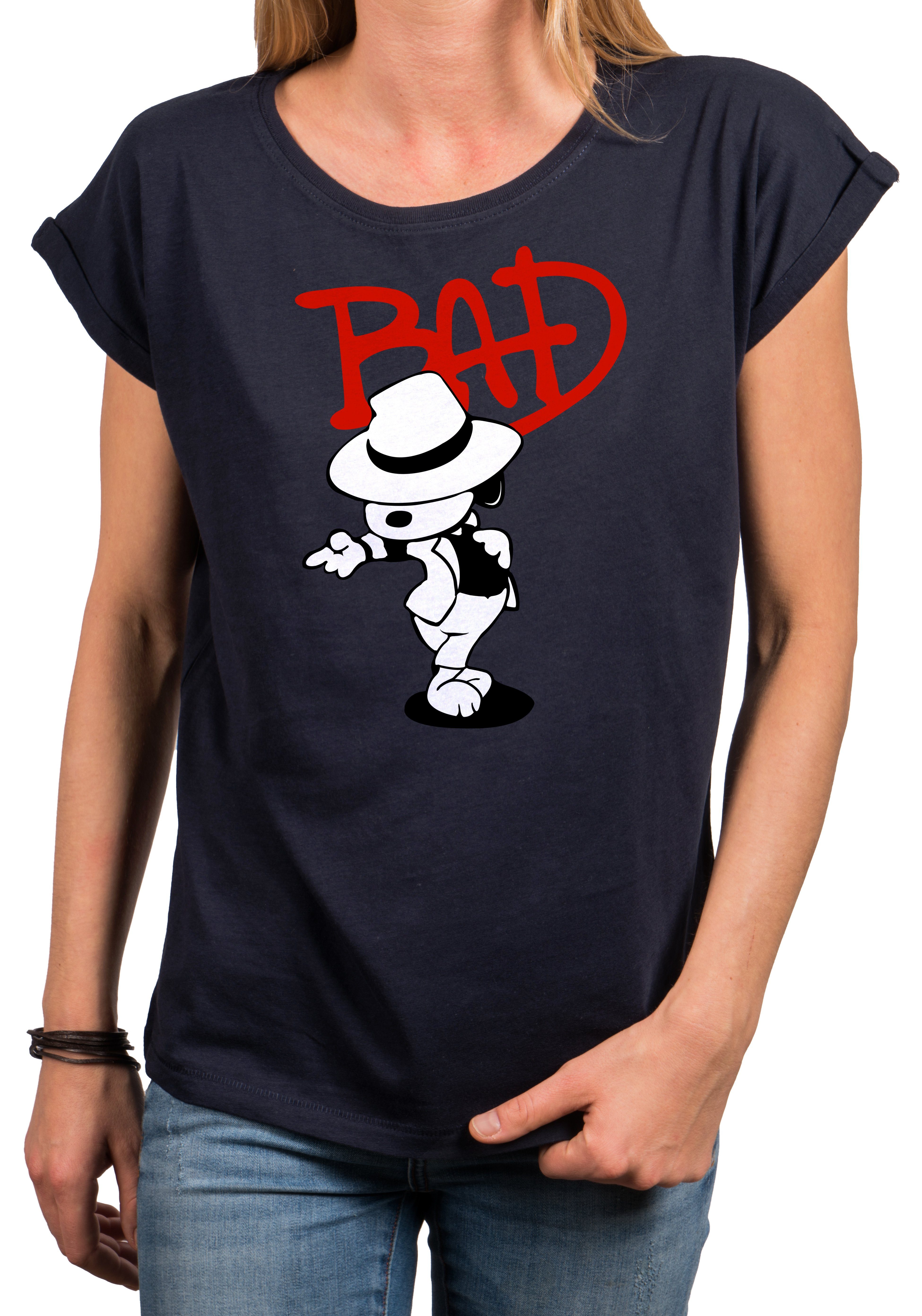 MAKAYA T-Shirt Damen Hundemotiv Bad Dog günstig online kaufen