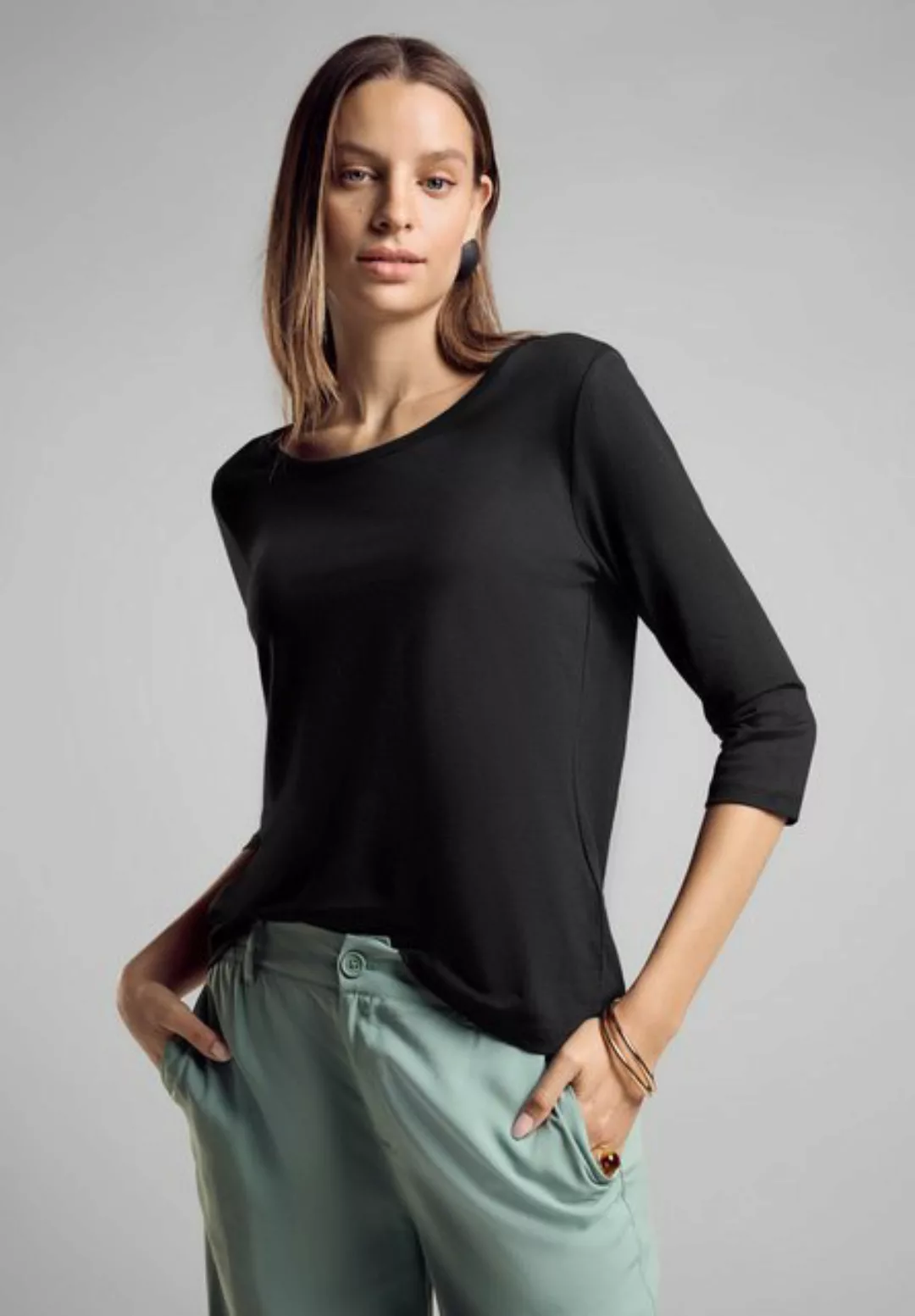 STREET ONE 3/4-Arm-Shirt, im soften Baumwoll-Mix günstig online kaufen