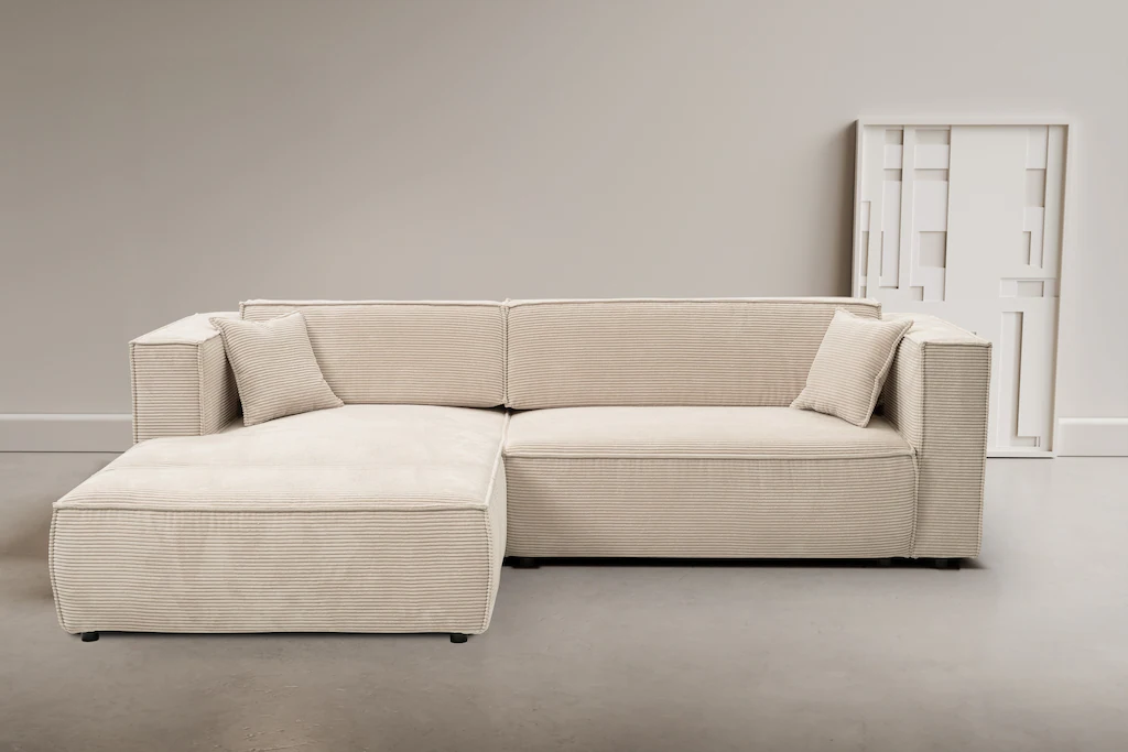 WERK2 Ecksofa "Atlanta-New, modernes Design, Stellmaße 280x147cm, L-Form, K günstig online kaufen