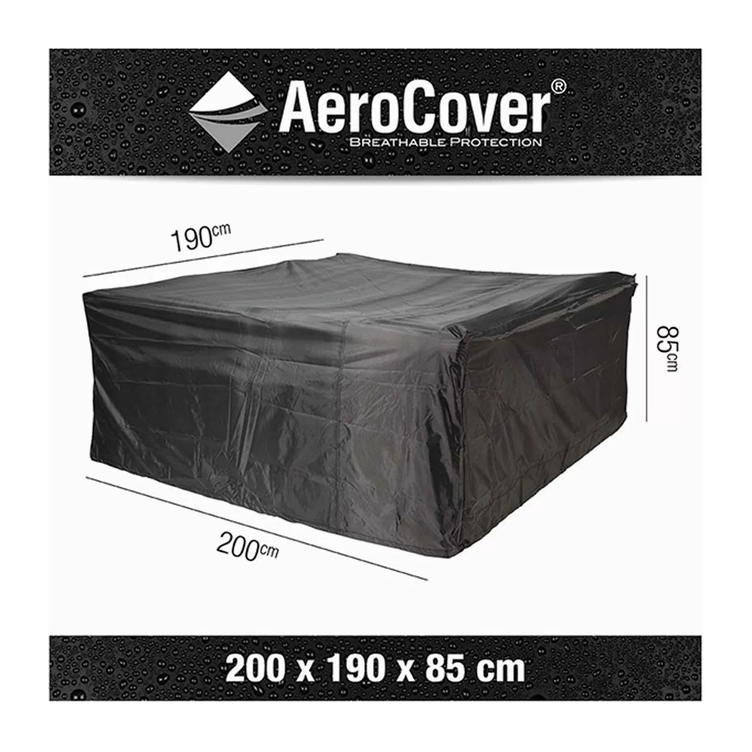 Aerocover Schutzhülle Sitzgruppe Anthrazit 180 cm x 110 cm x 70 cm günstig online kaufen