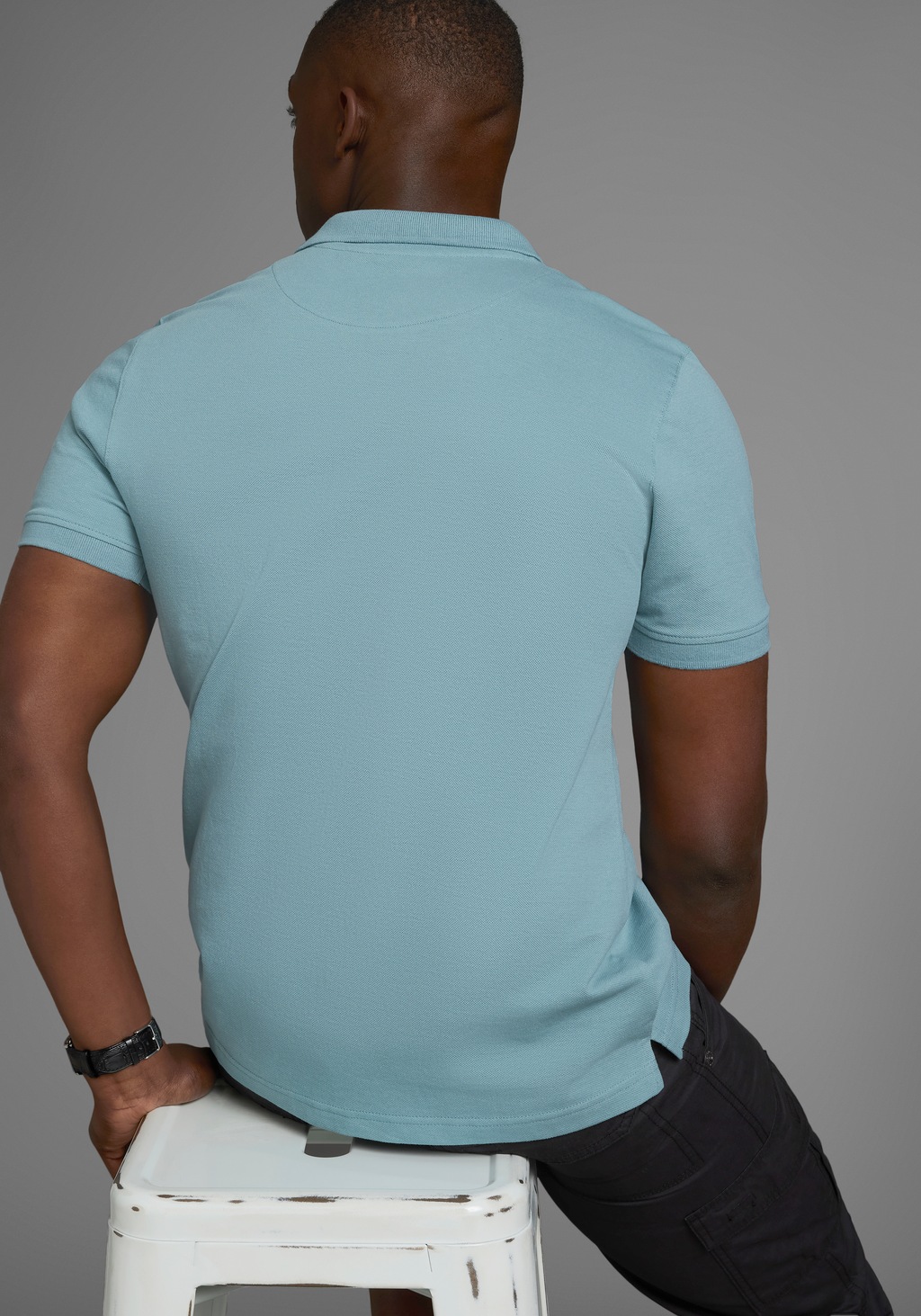Mans World Poloshirt, Kurzarm, lockere Passform, unifarben günstig online kaufen