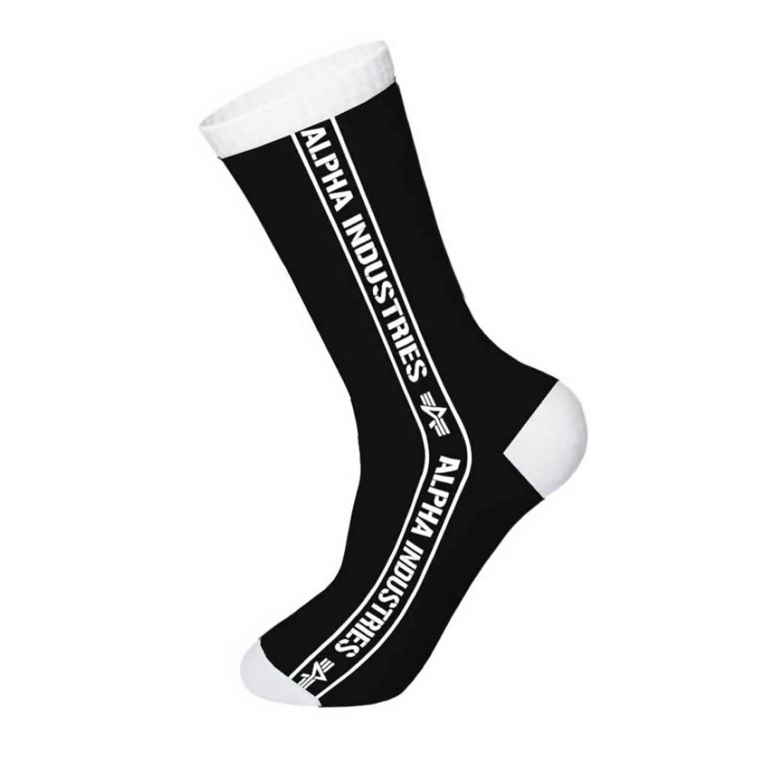Alpha Industries Side Stripe Socken 3 Paare EU 36-40 Black günstig online kaufen