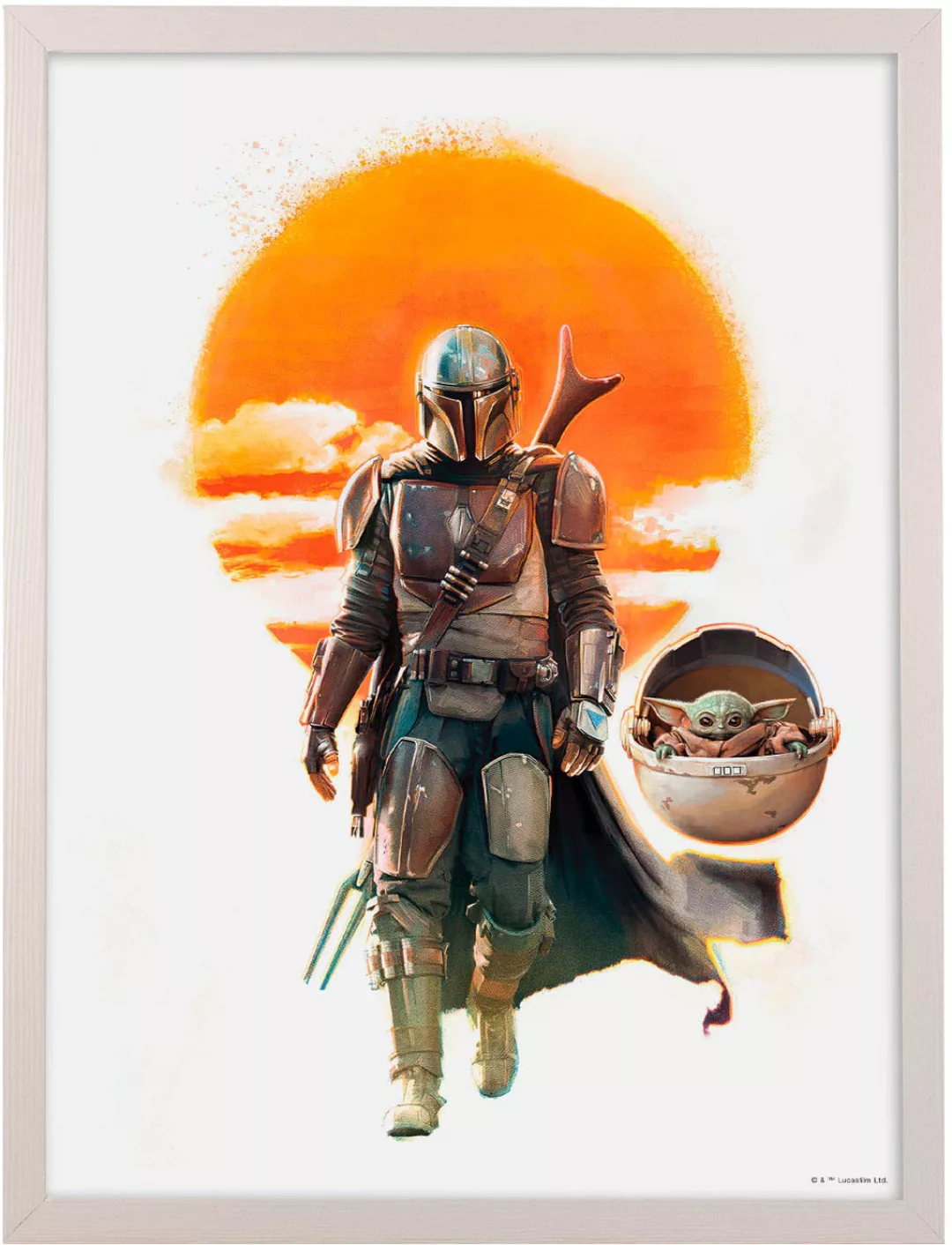 Komar Bild mit Rahmen "Mandalorian Empire", maschinell günstig online kaufen