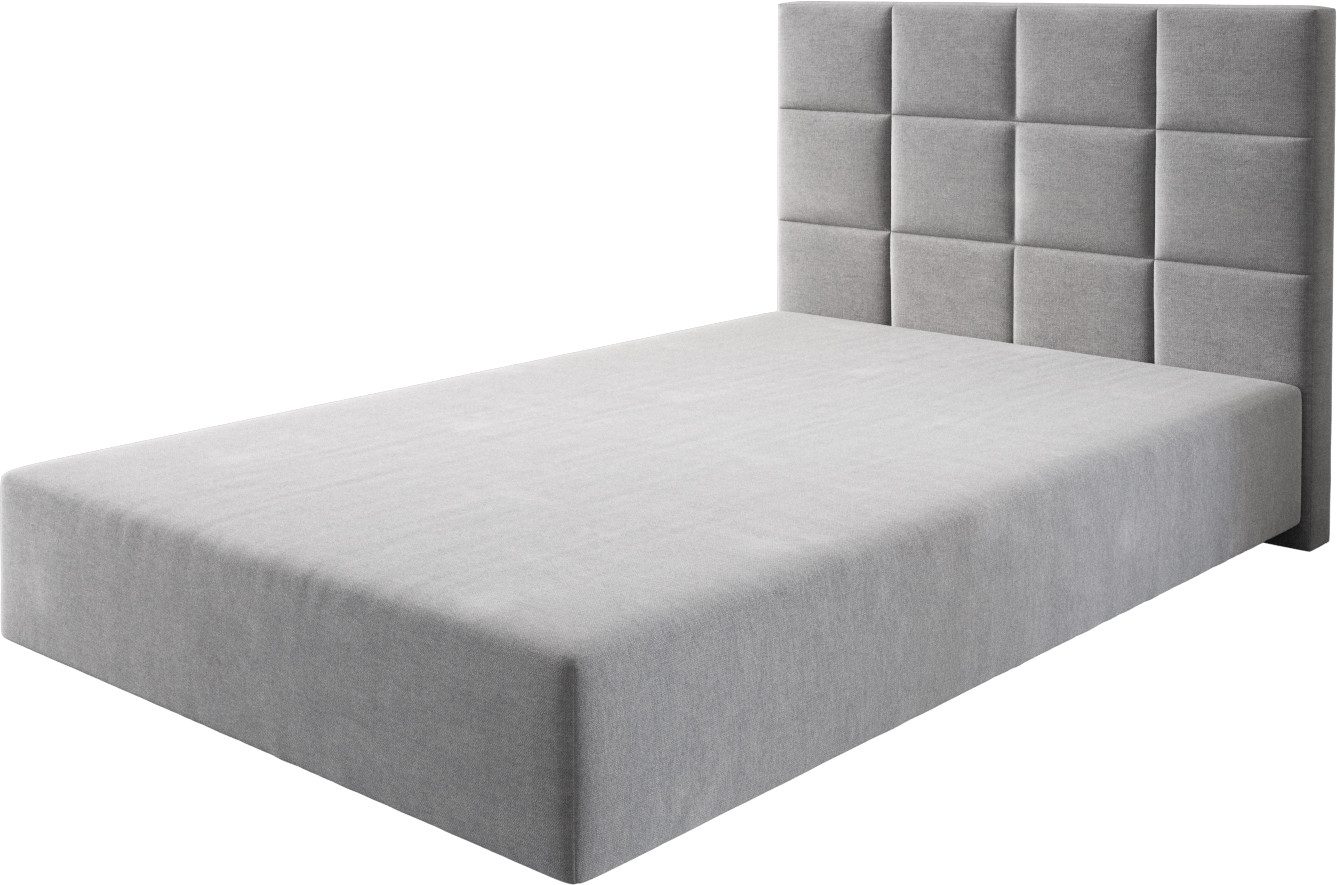DELIFE Bettgestell Dream-Fine, Mikrofaser Grau 120x200 günstig online kaufen